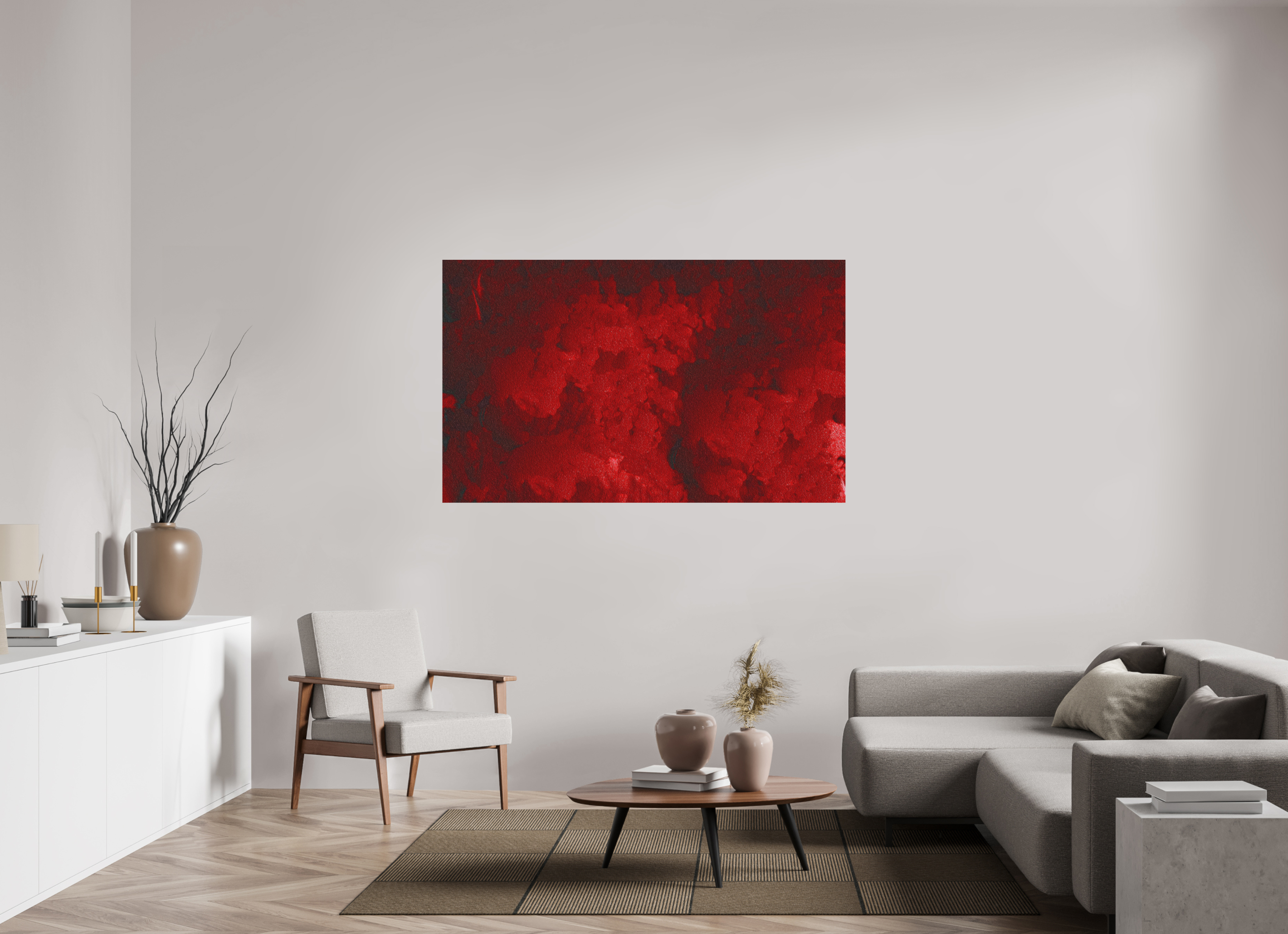 64.7 x 39″, Aluminum Dibond Blood Drive