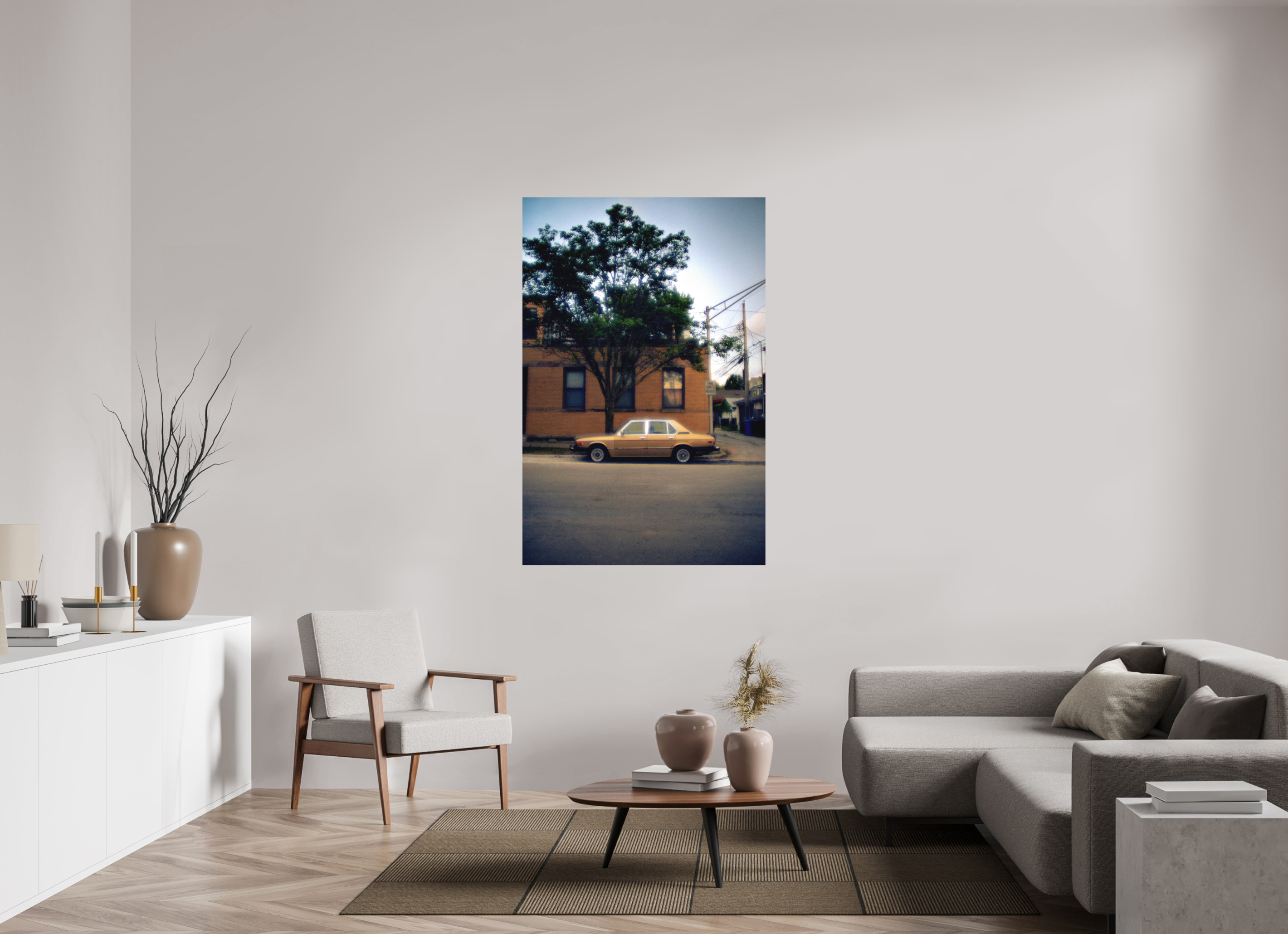 39 x 59.1″, Direct Print on Forex Golden Glow