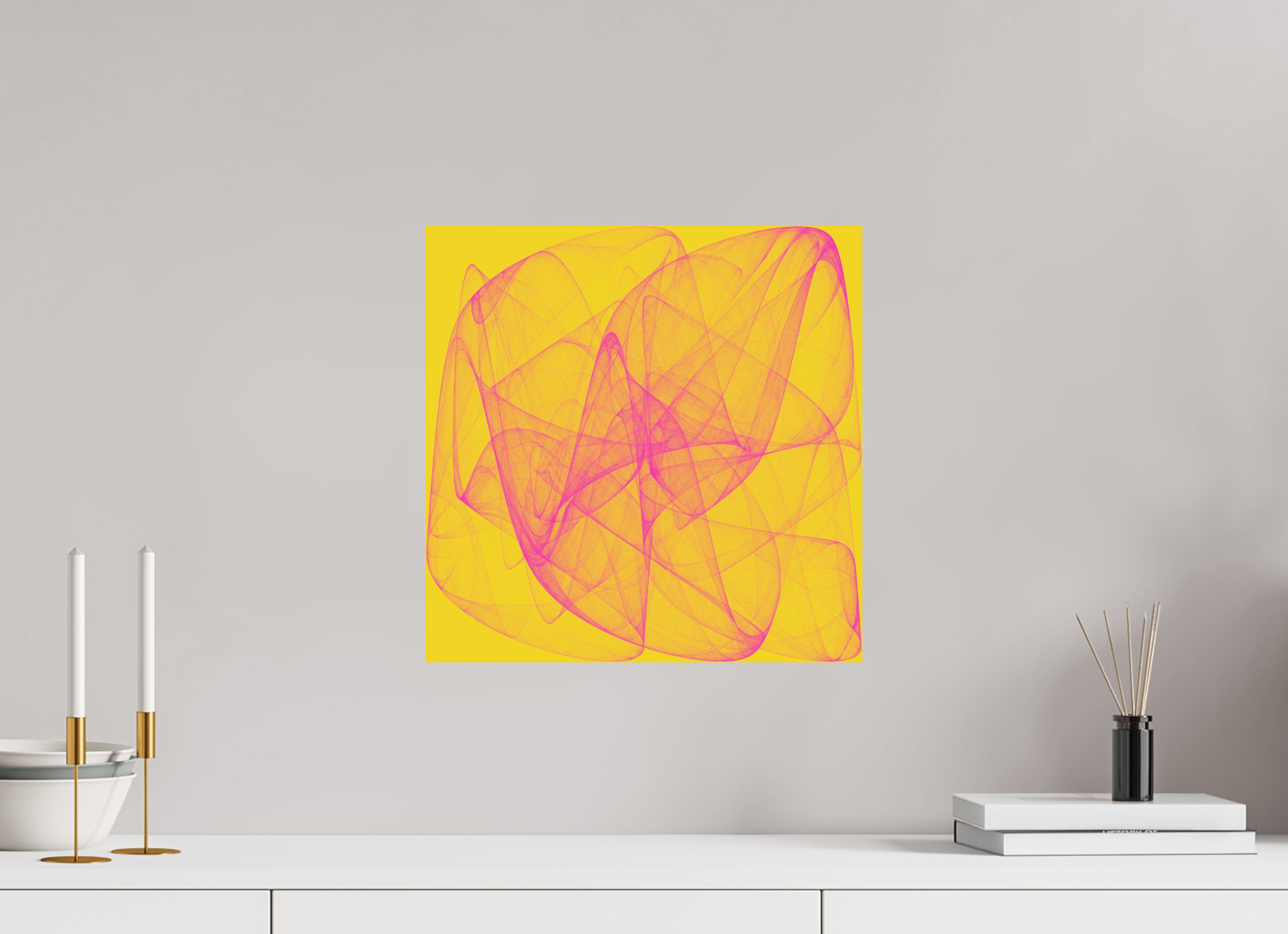 15 x 15″, Direct Print on Forex Yellow Stuff