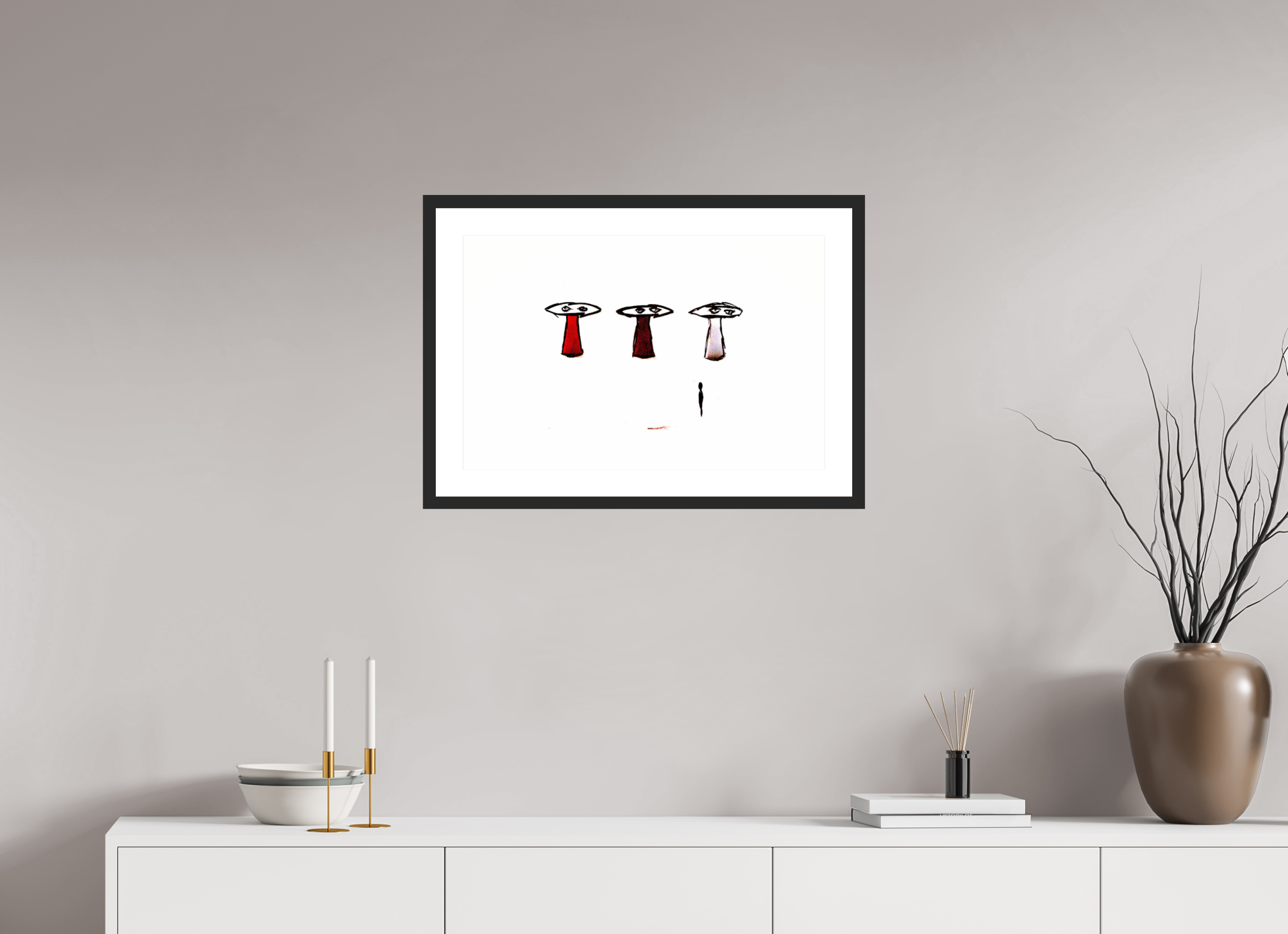 24.5 x 16″, Fuji Crystal Archive Print Framed (Black) Powers