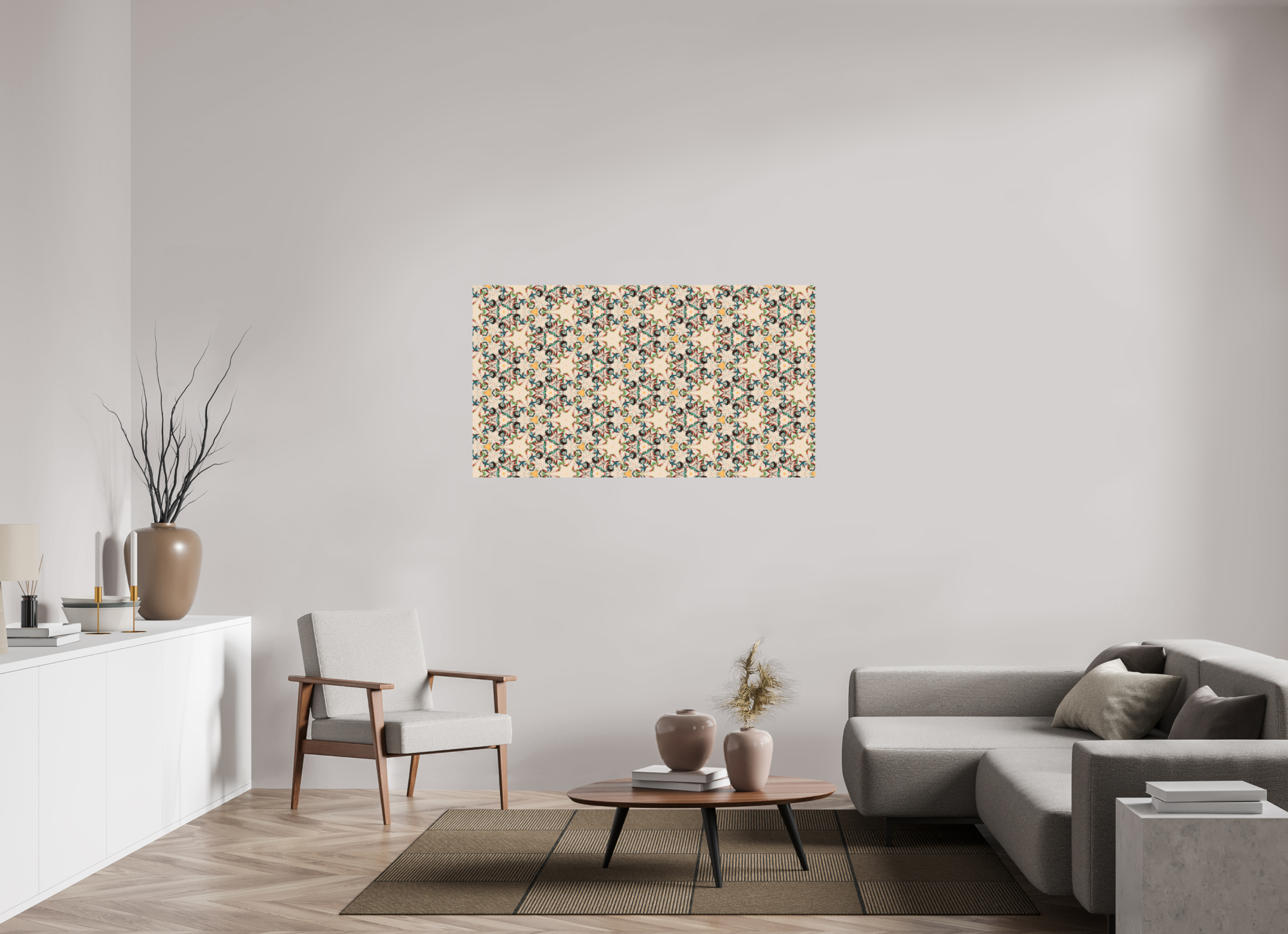 55 x 30.9″, Direct Print on Forex Rose Garden