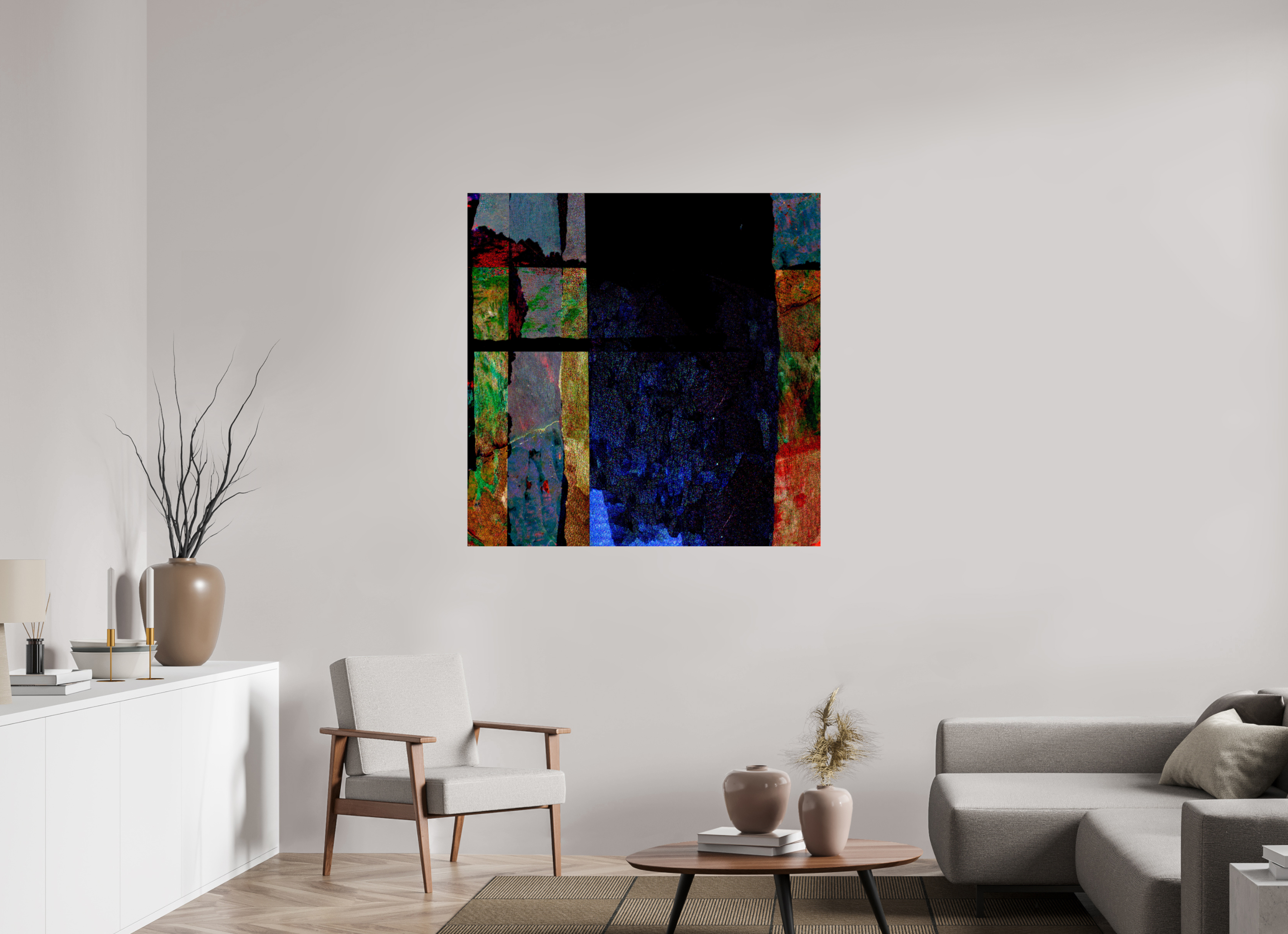 45 x 45″, Photo Print Under Acrylic Glass Earth