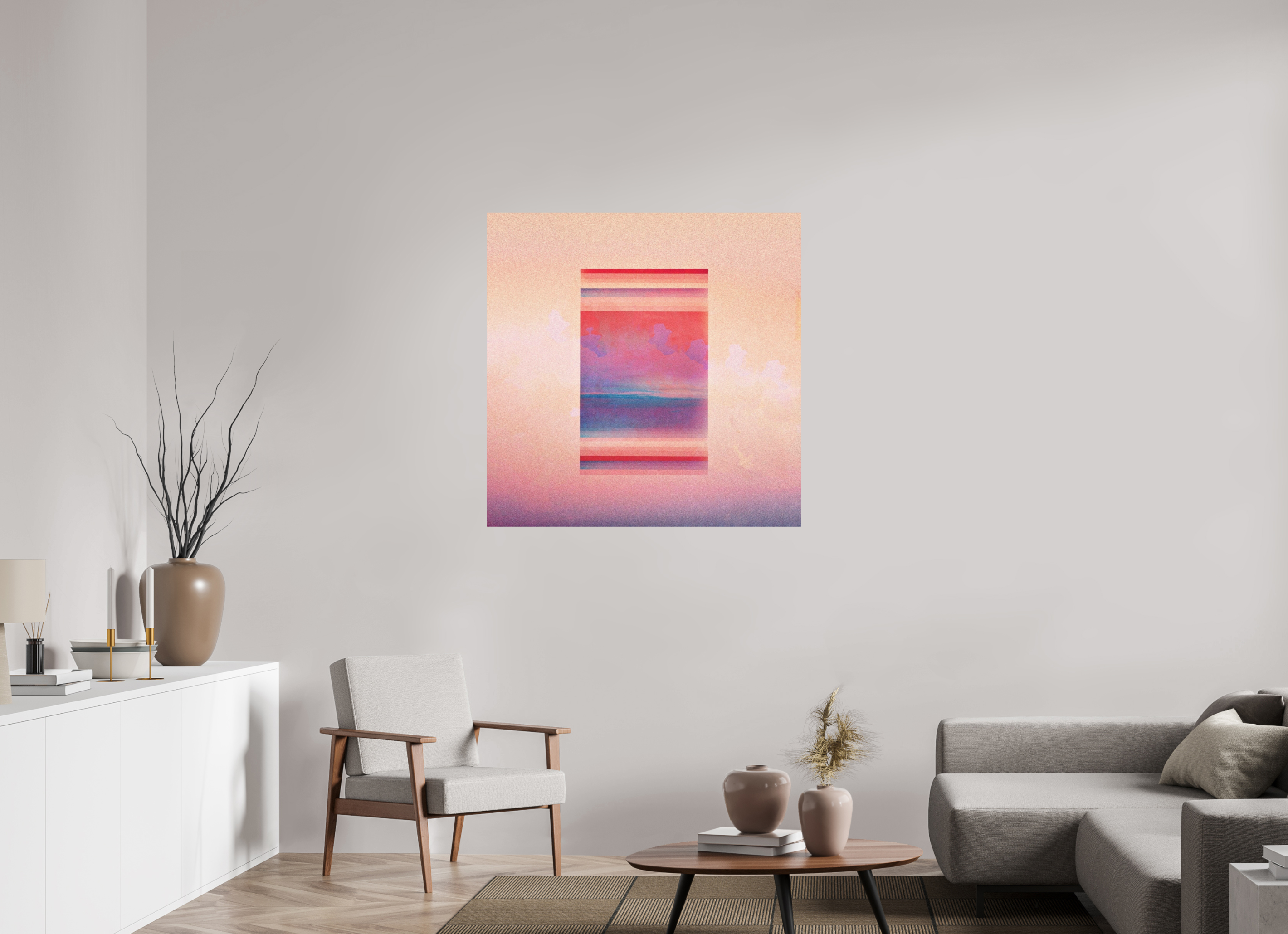 40 x 40″, Direct Print on Forex glass houses