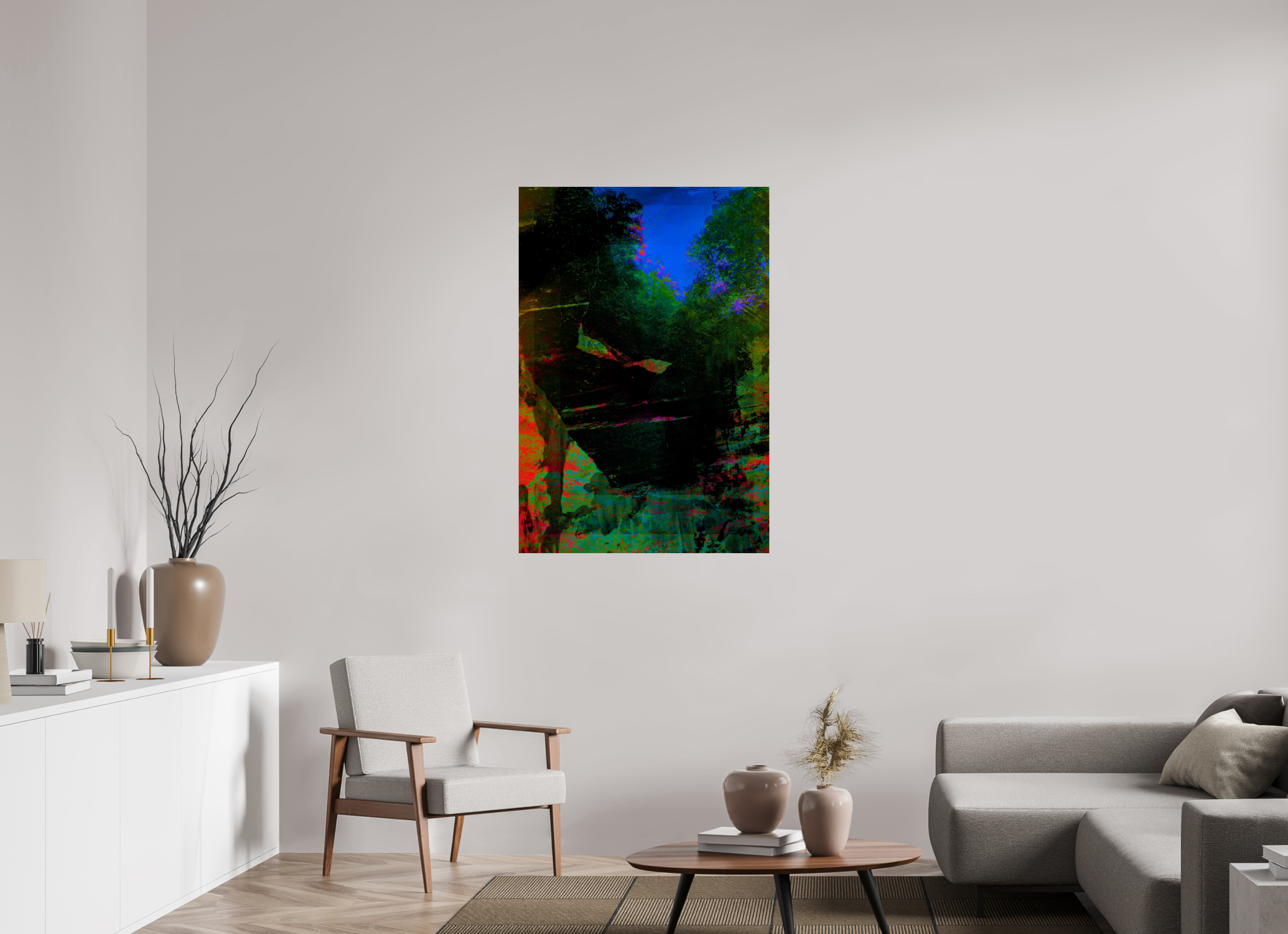 32 x 46.8″, Fine Art Print greens