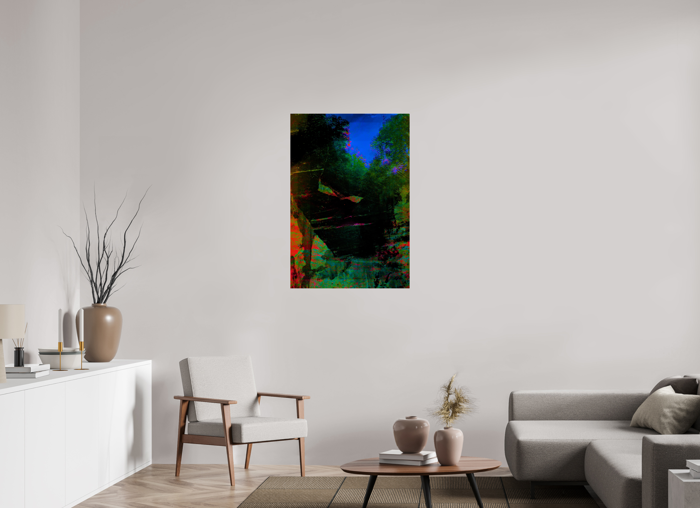 28 x 40.9″, Photo Print Under Acrylic Glass greens