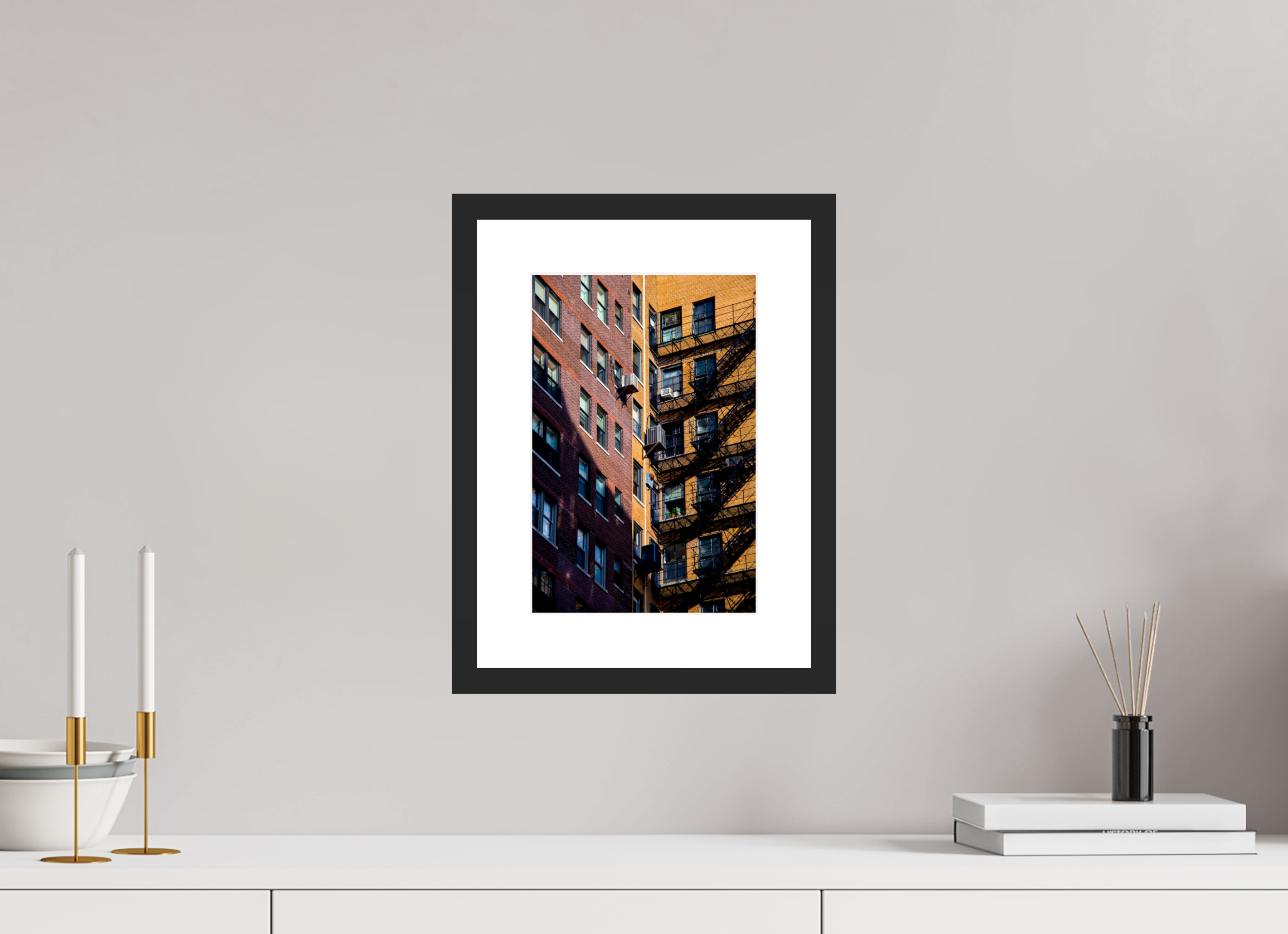 8 x 11.9″, Fuji Crystal Archive Print Framed (Black) Urban