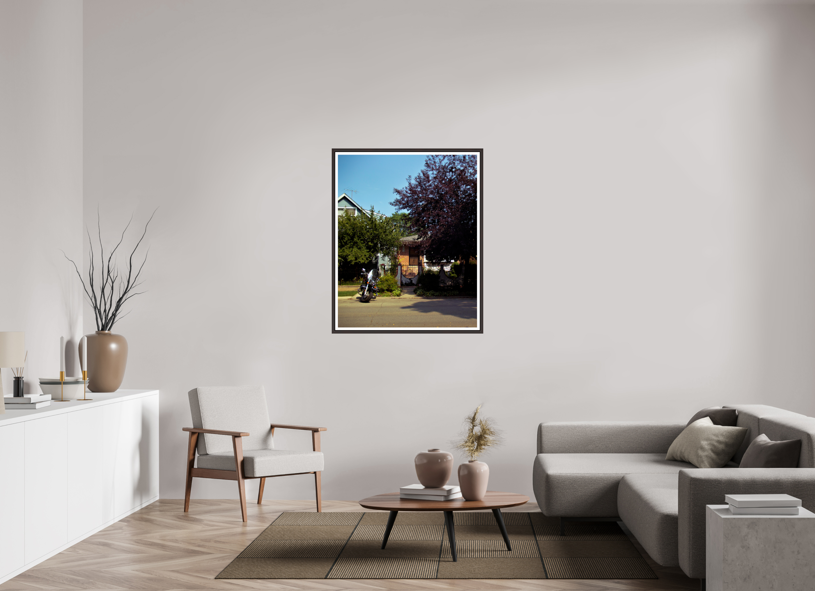 35 x 43.5″, Floater Frame (Alder Brown) Soft