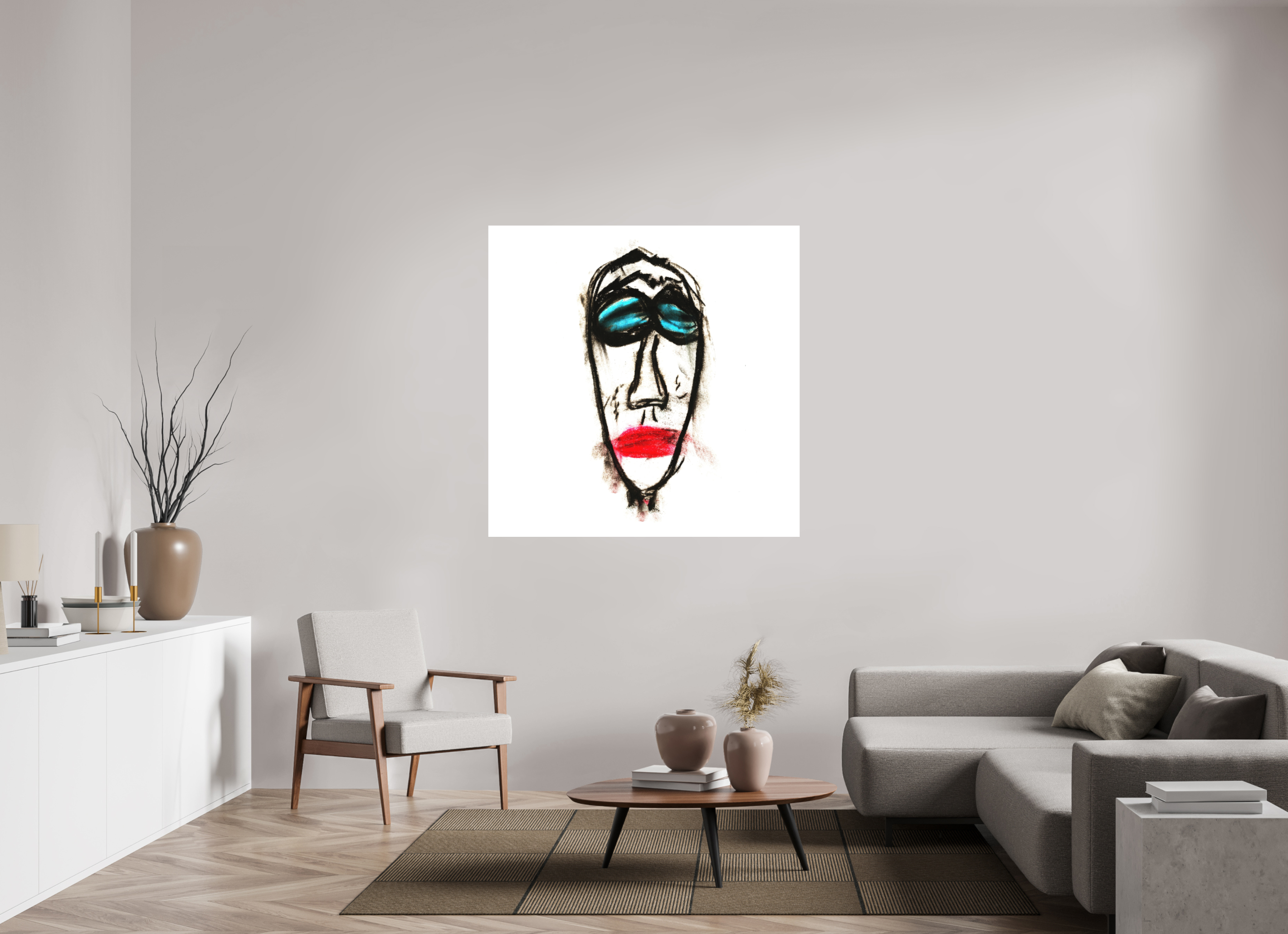 50 x 50″, Aluminum Dibond Mr. Everybody