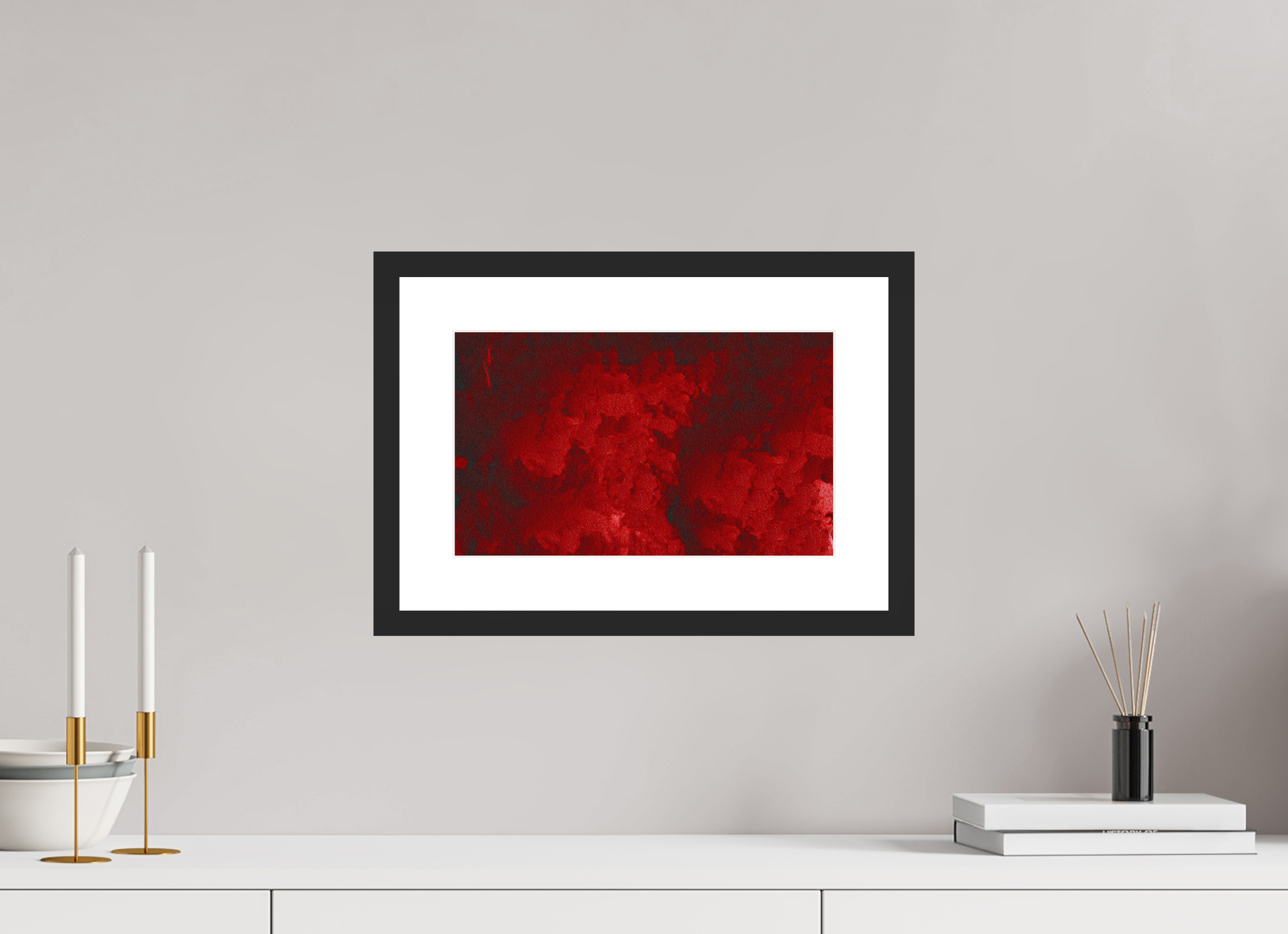13.3 x 8″, Framed #1 blood drive