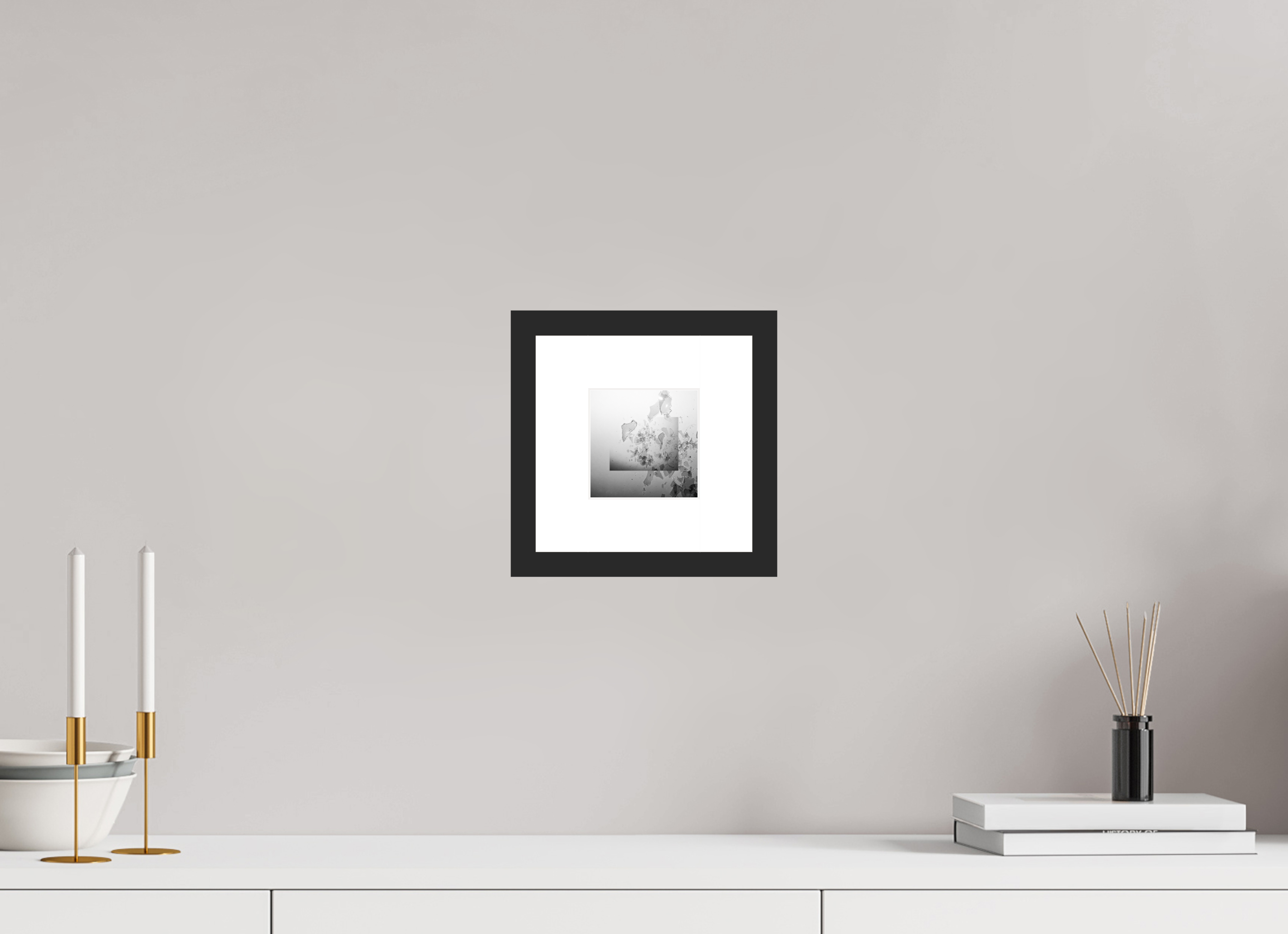 4 x 4″, Fuji Crystal Archive Print Framed (Black) Glass Houses
