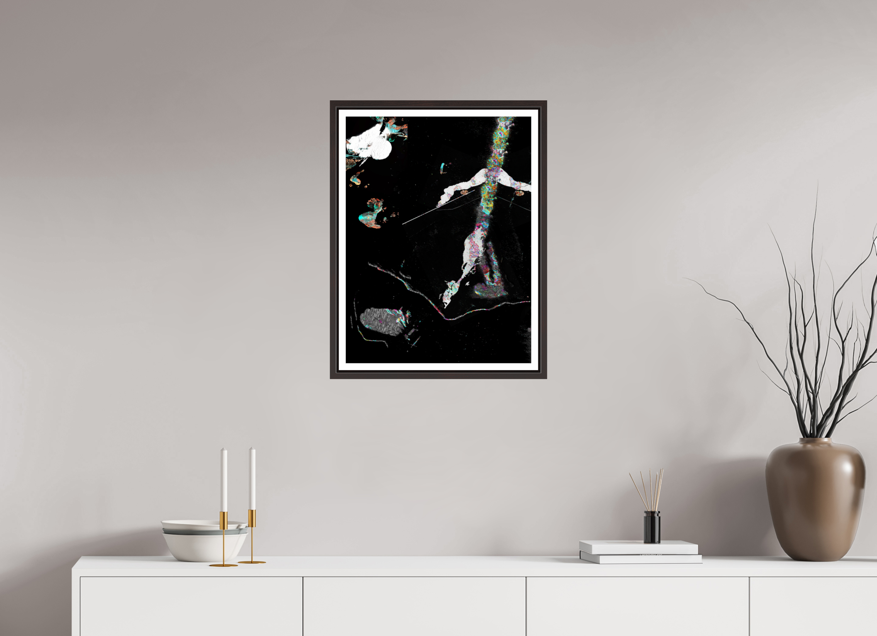 18 x 24″, Floater Frame (Alder Brown) Taking A Stroll