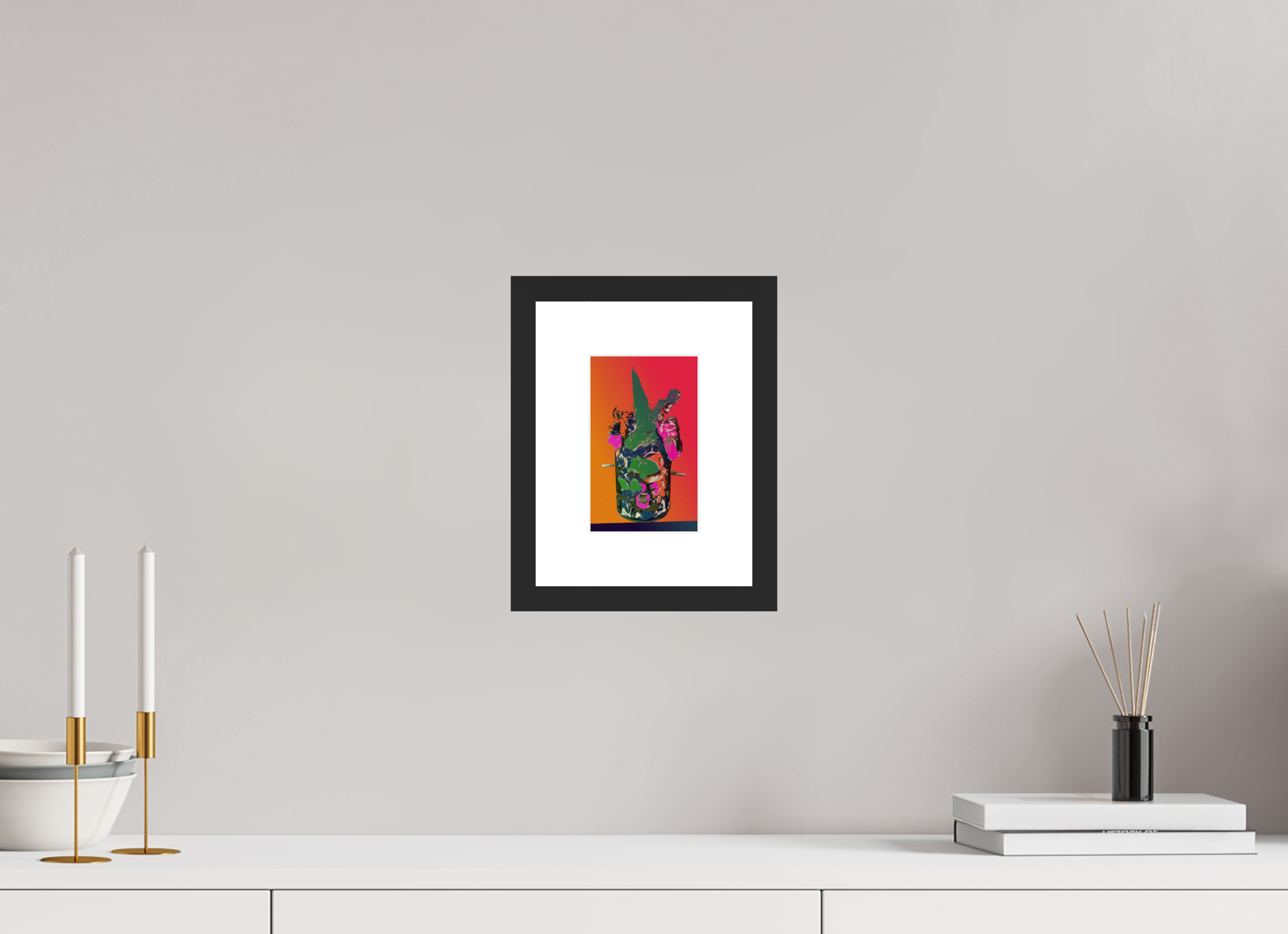 4 x 6.3″, Fuji Crystal Archive Framed (Black) Pop Vase 2