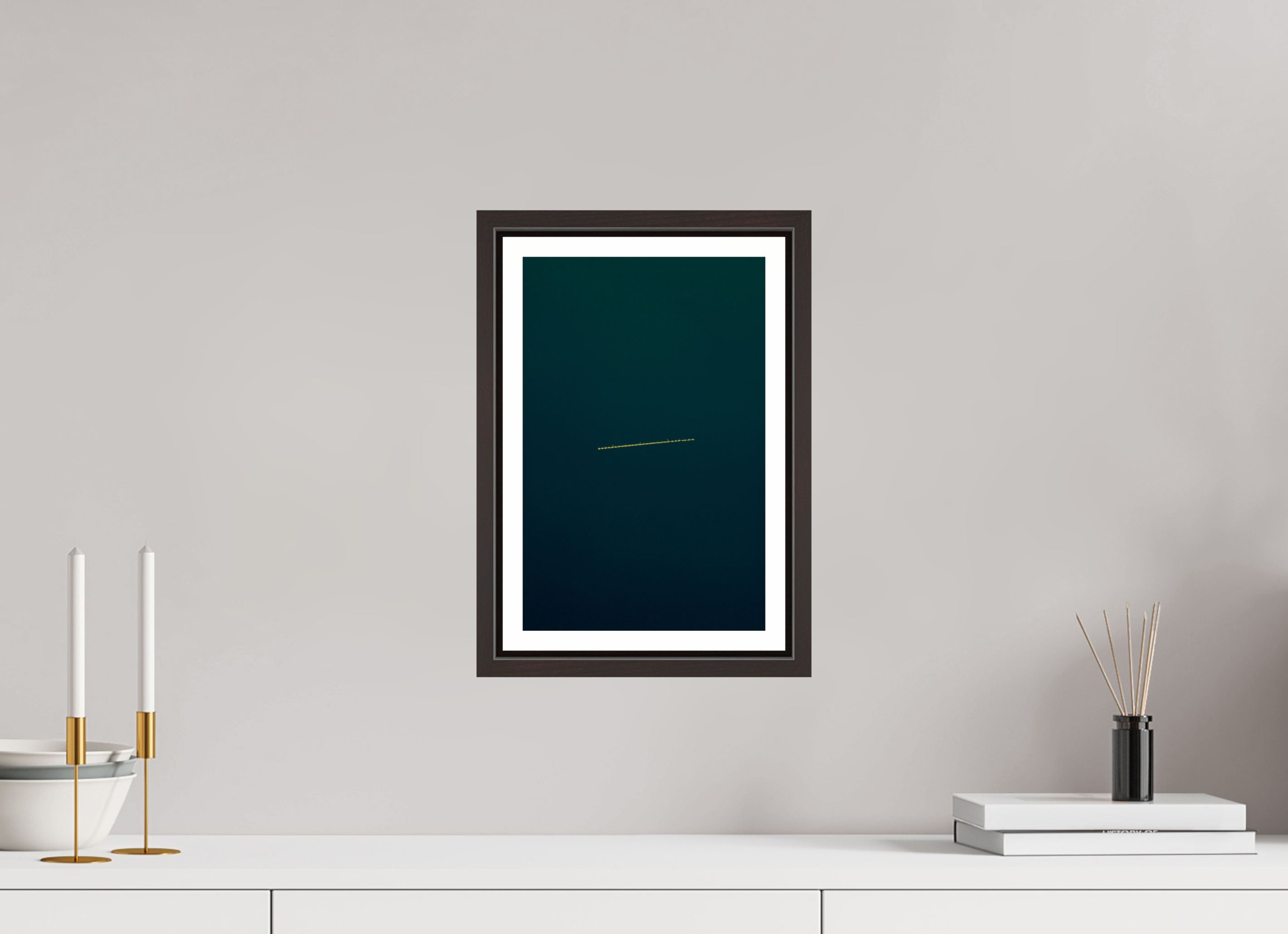 8 x 12.4″, Floater Frame (Alder Brown) UFO 2