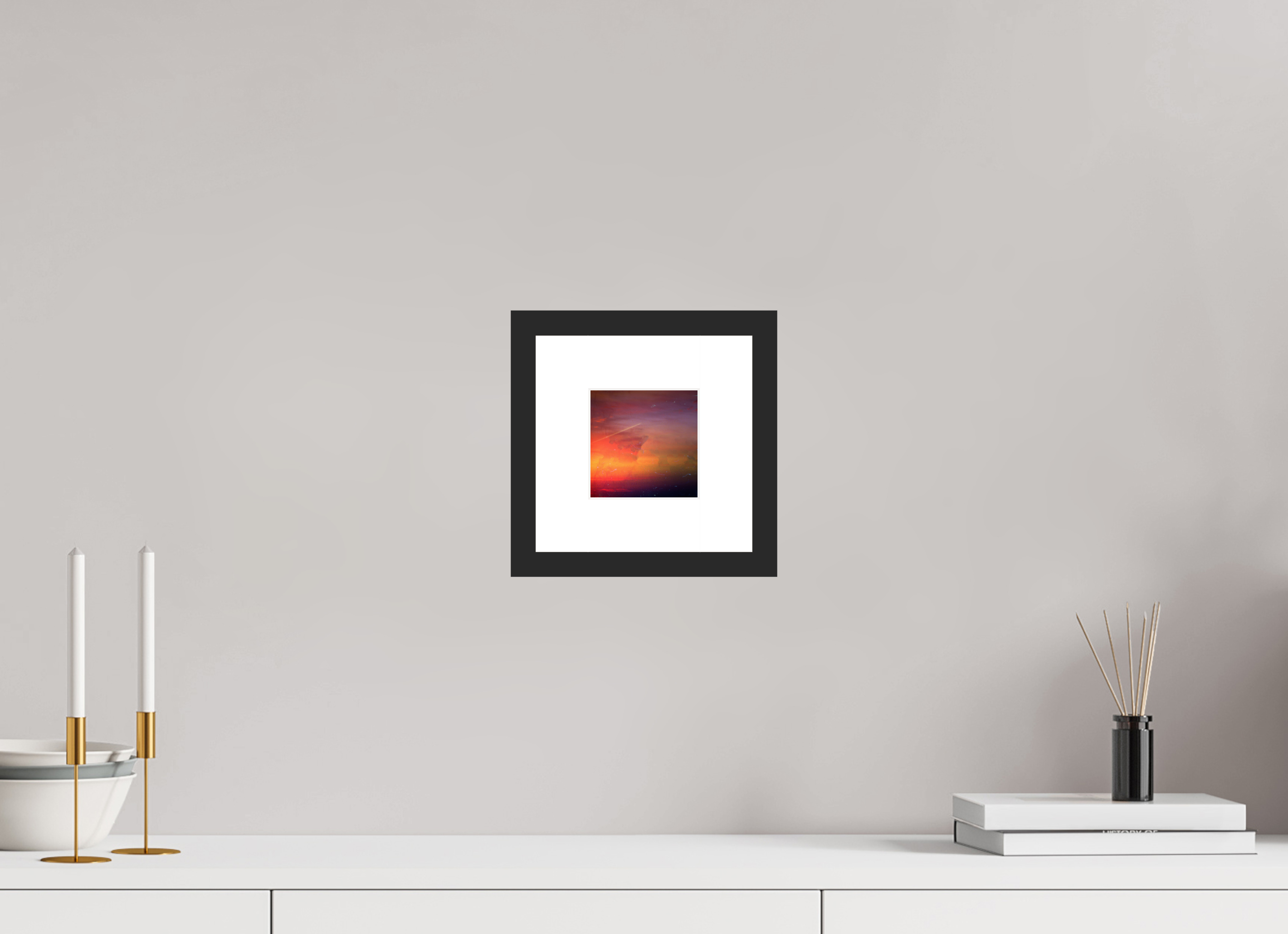 4 x 4″, Framed #1 sugar