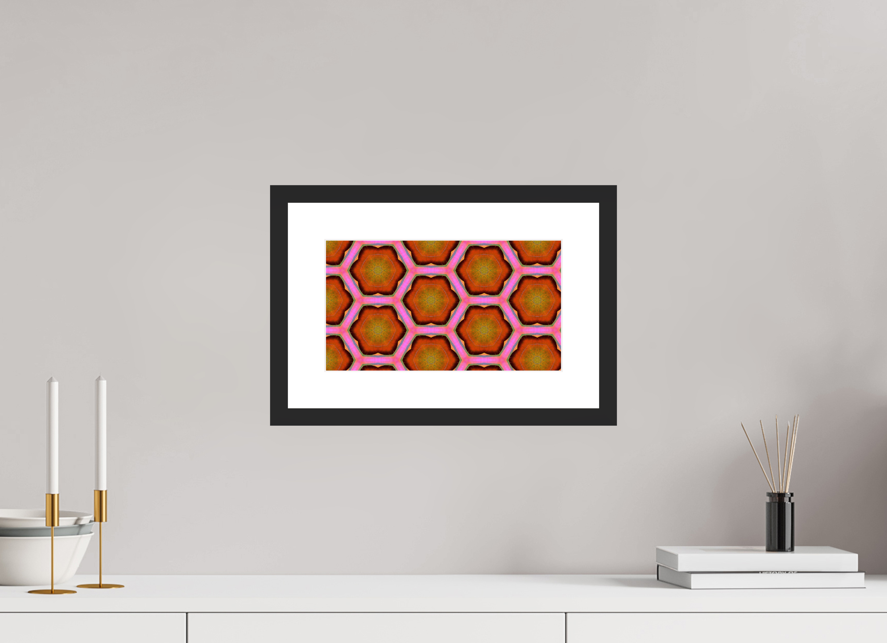 12 x 6.8″, Framed #1 geometric