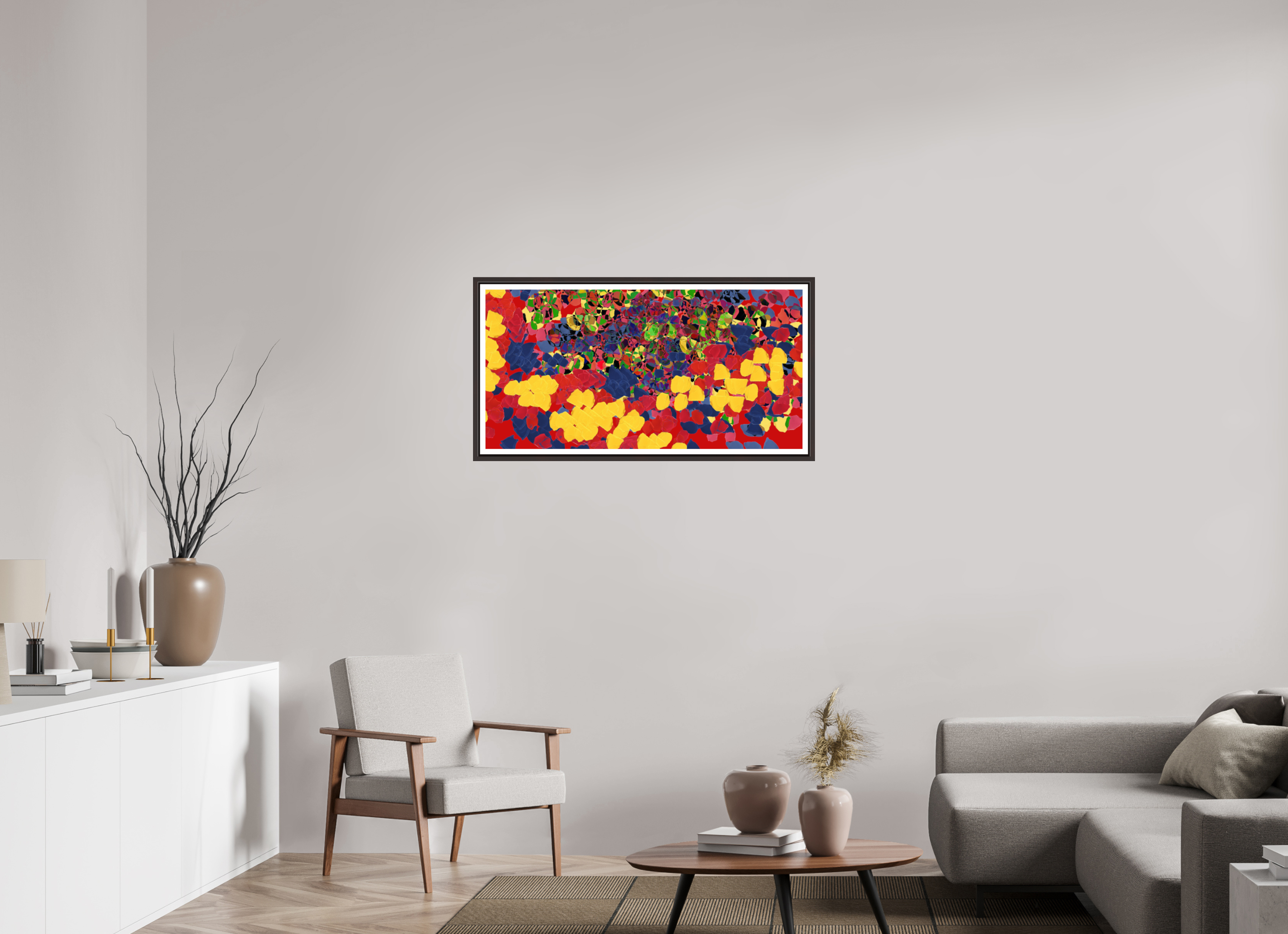 40 x 20″, Floater Frame (Alder Brown) layer
