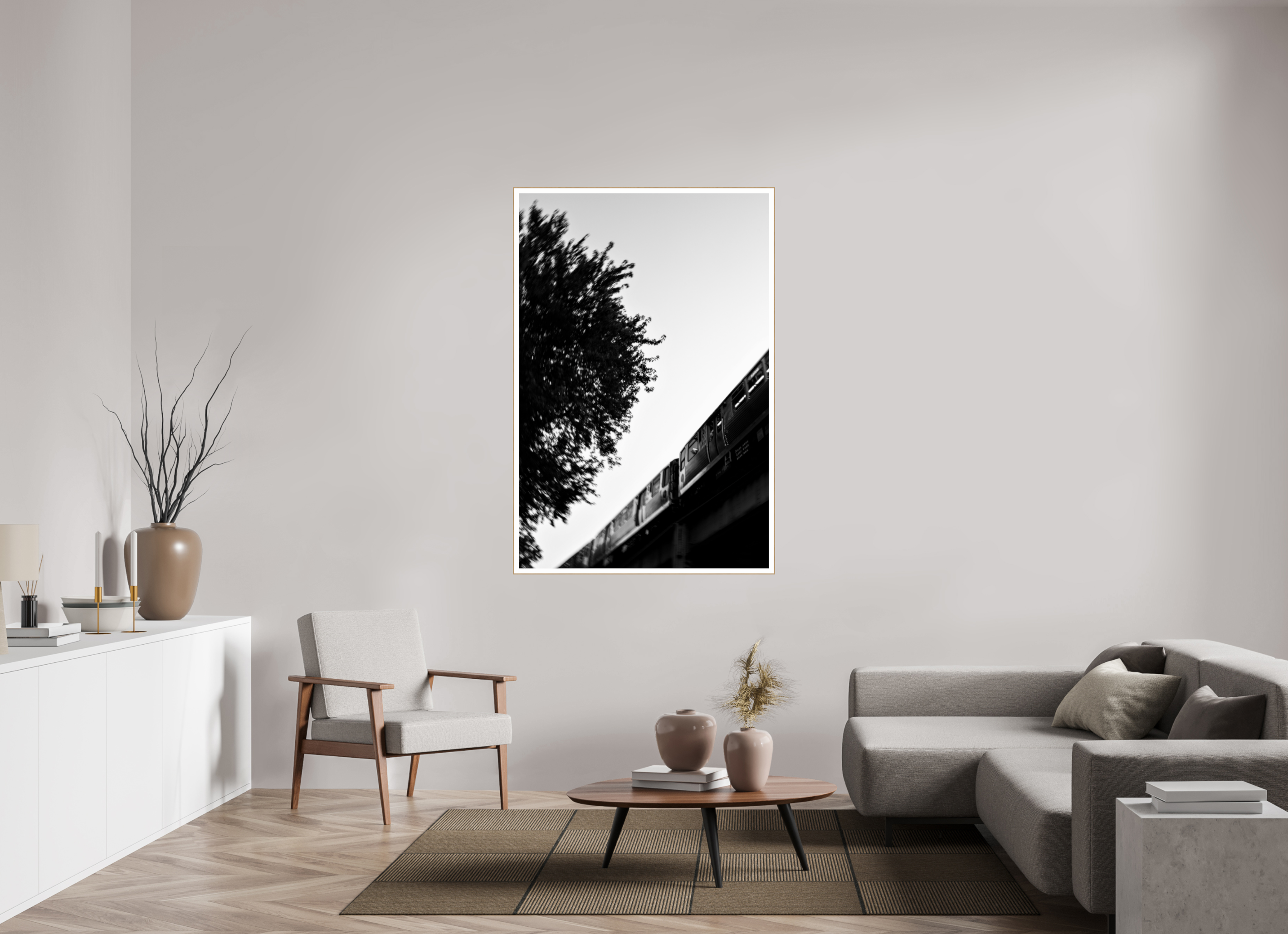 40 x 60″, Solid Wood ArtBox (Oak) Transit