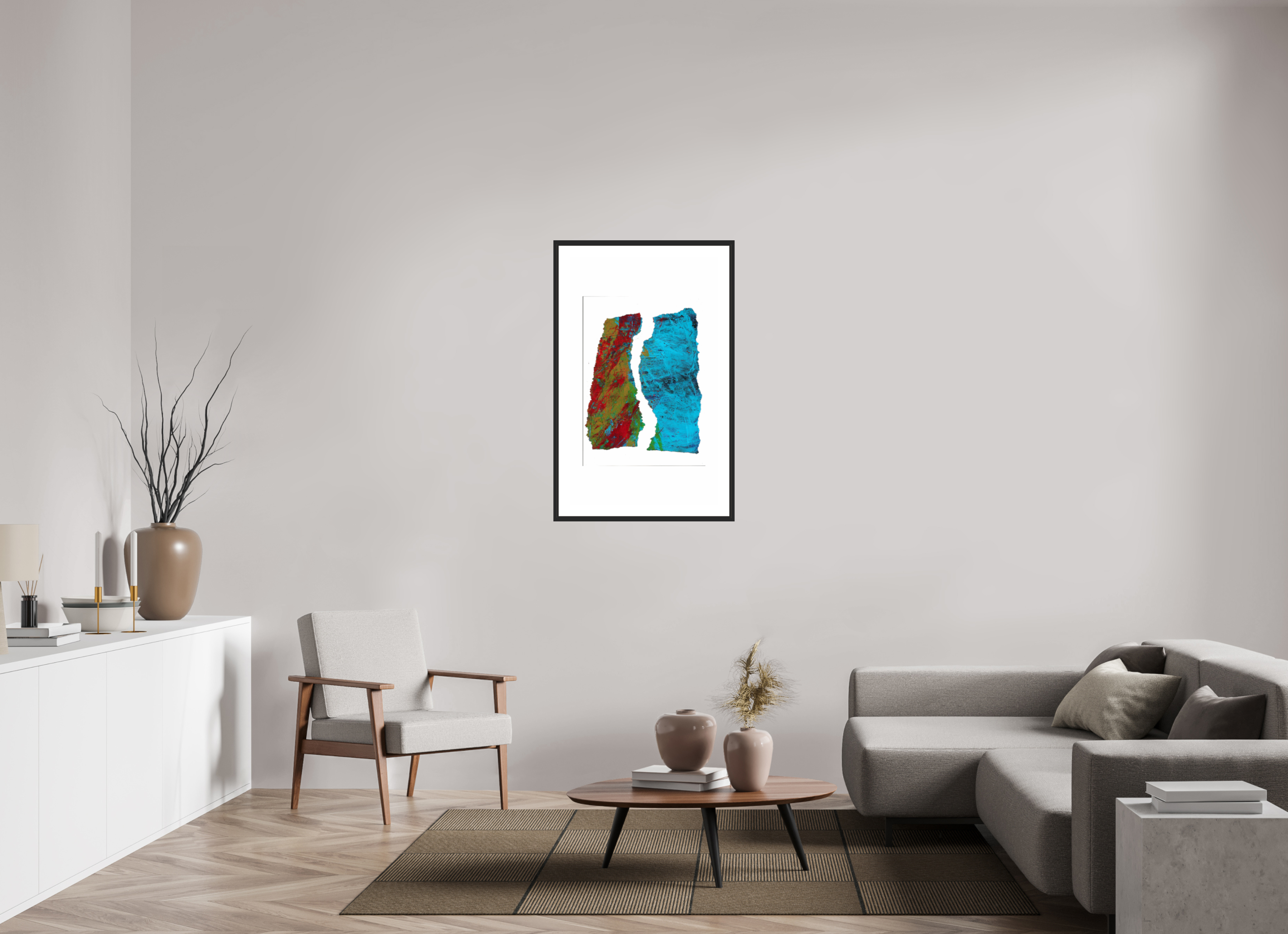 24 x 40″, Fuji Crystal Archive Print Framed (Black) Earth & Water