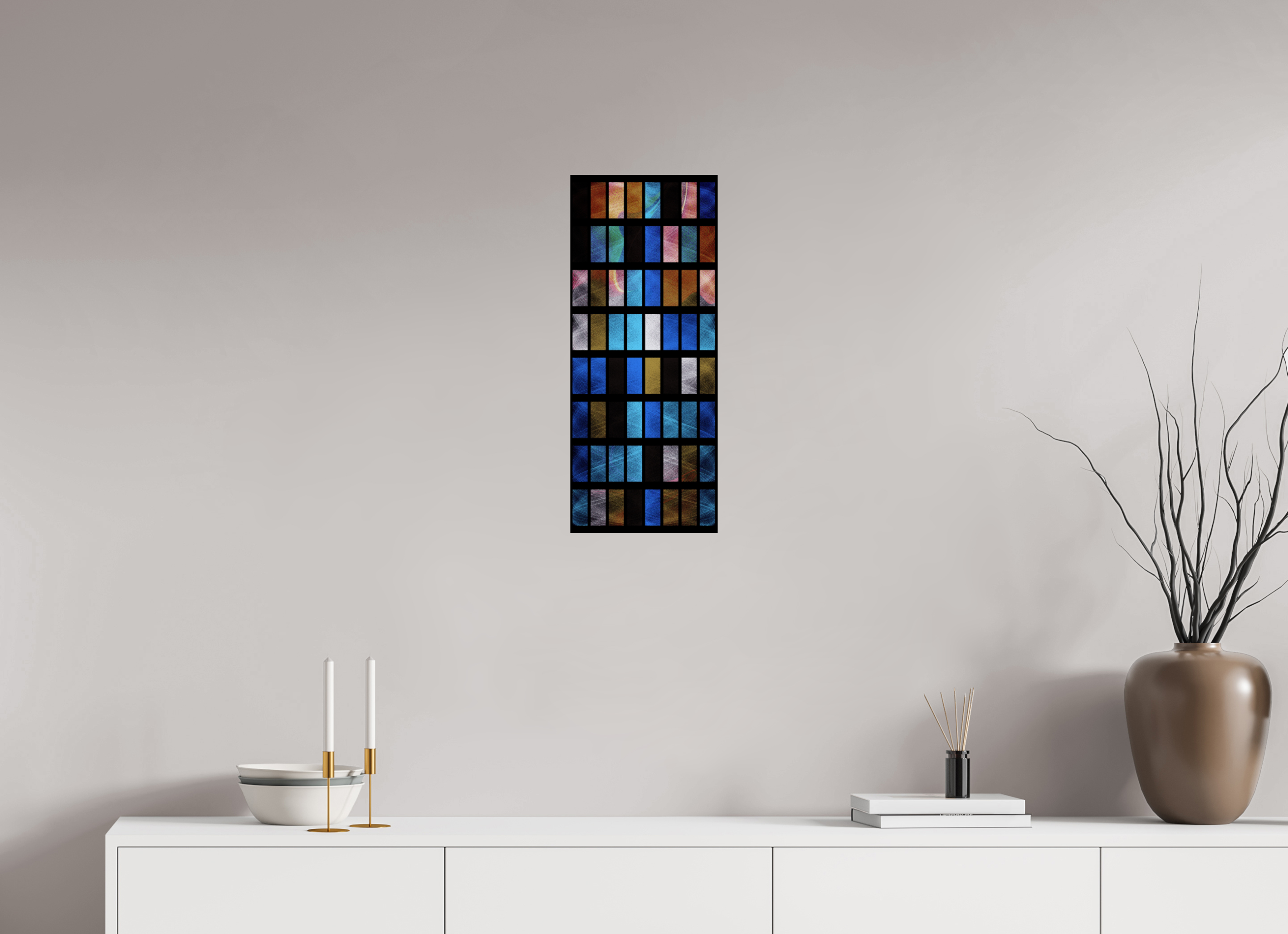 10 x 24.3″, Fine Art Print Stained Glass