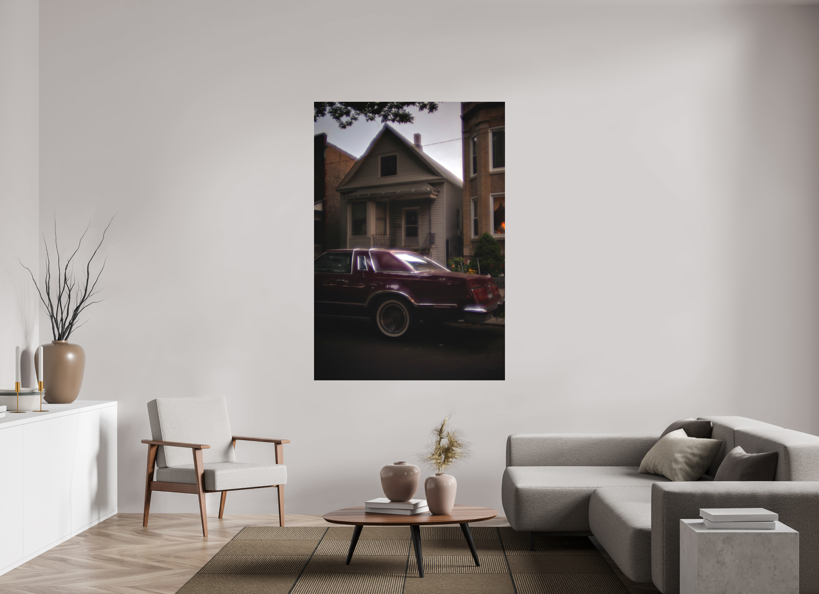 47 x 68.6″, Aluminum Dibond 70s Glow