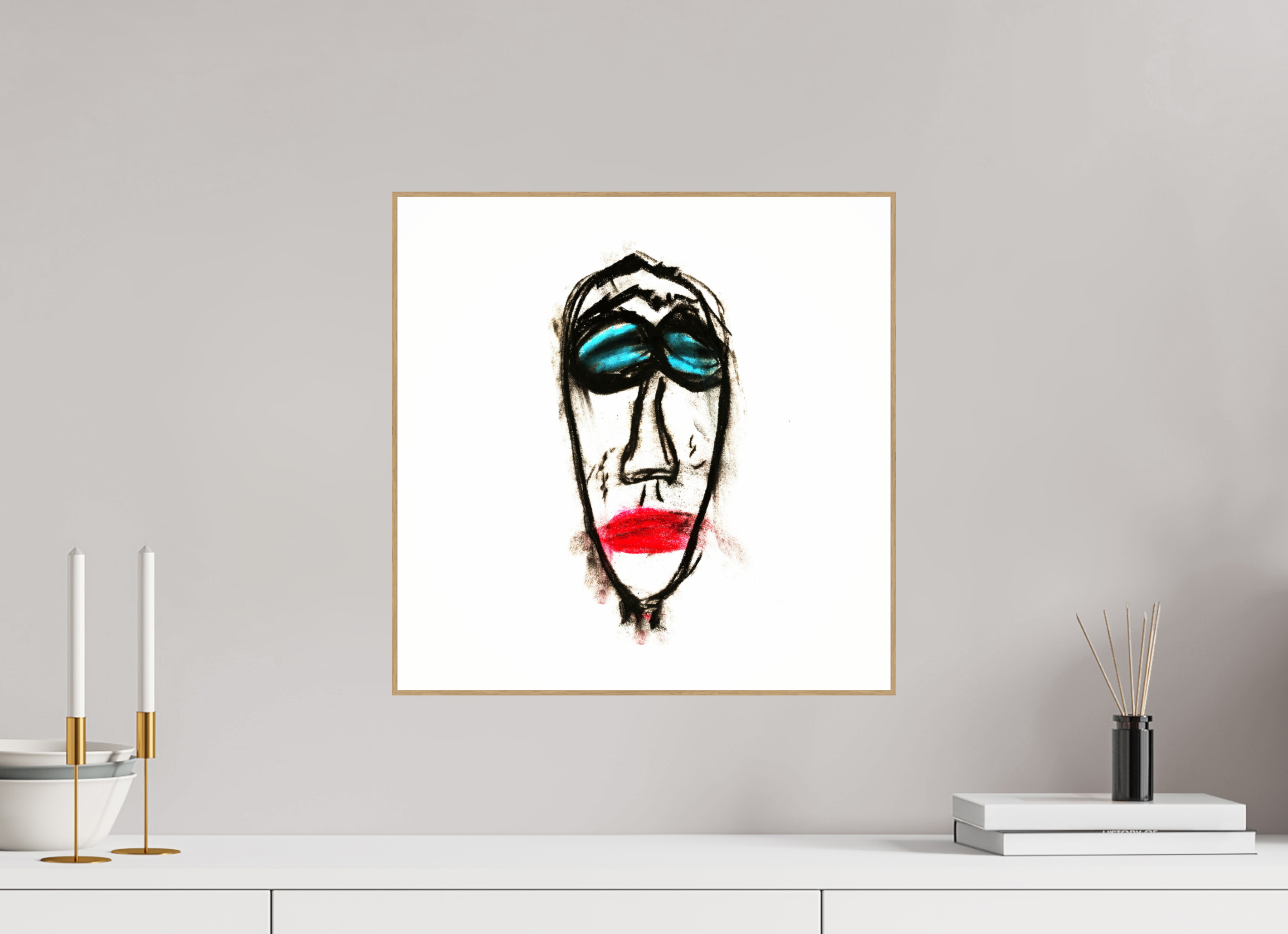 15 x 15″, Solid Wood ArtBox (Oak) Mr. Everybody