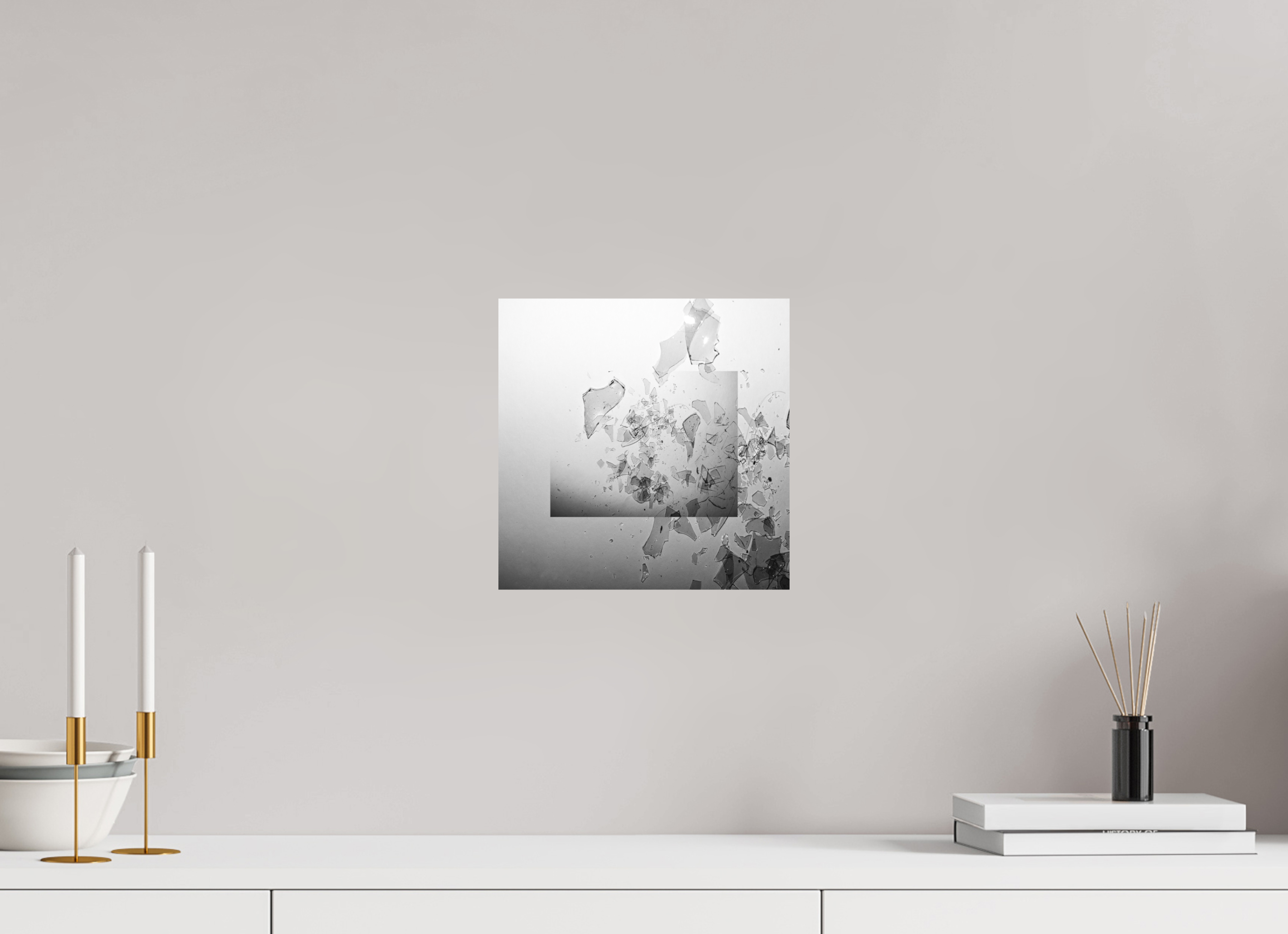 10 x 10″, Direct Print on Forex Glass Houses