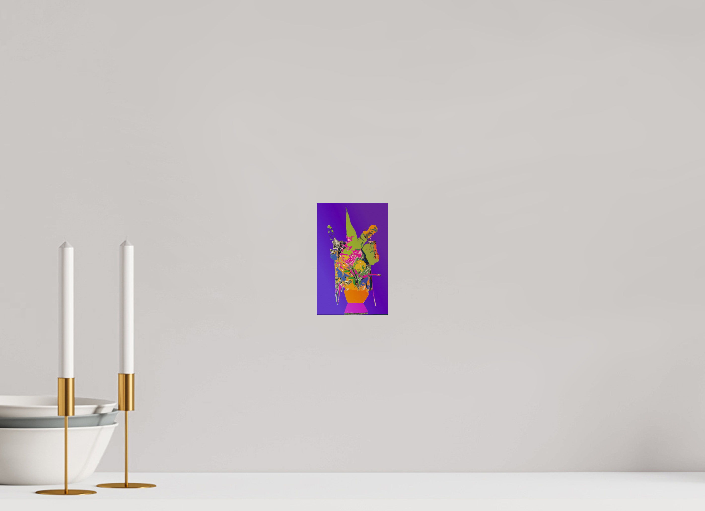 4 x 6.3″, Photo Print Under Acrylic Glass Pop Vase 1