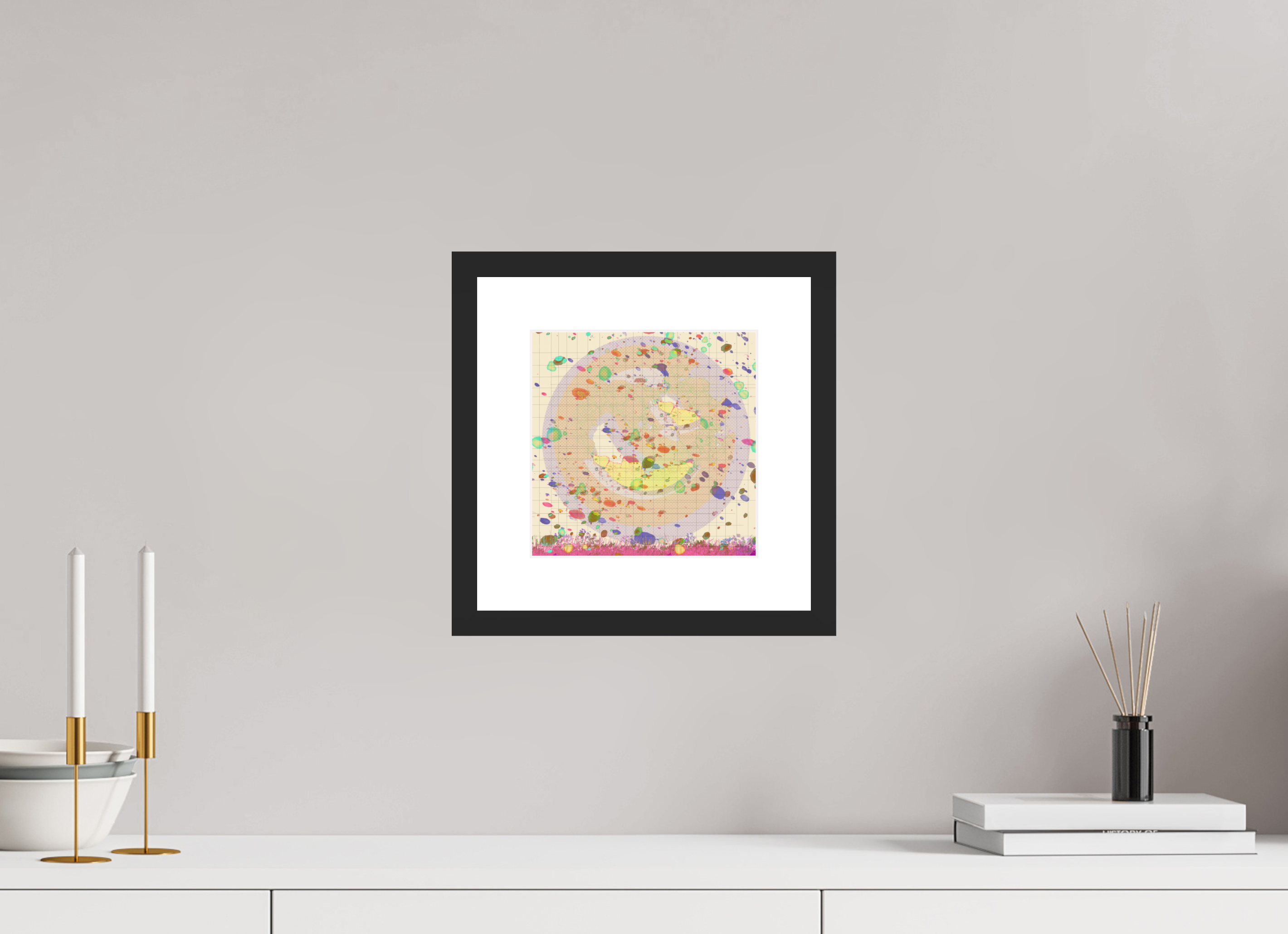 8 x 8″, Fuji Crystal Archive Print Framed (Black) Grids