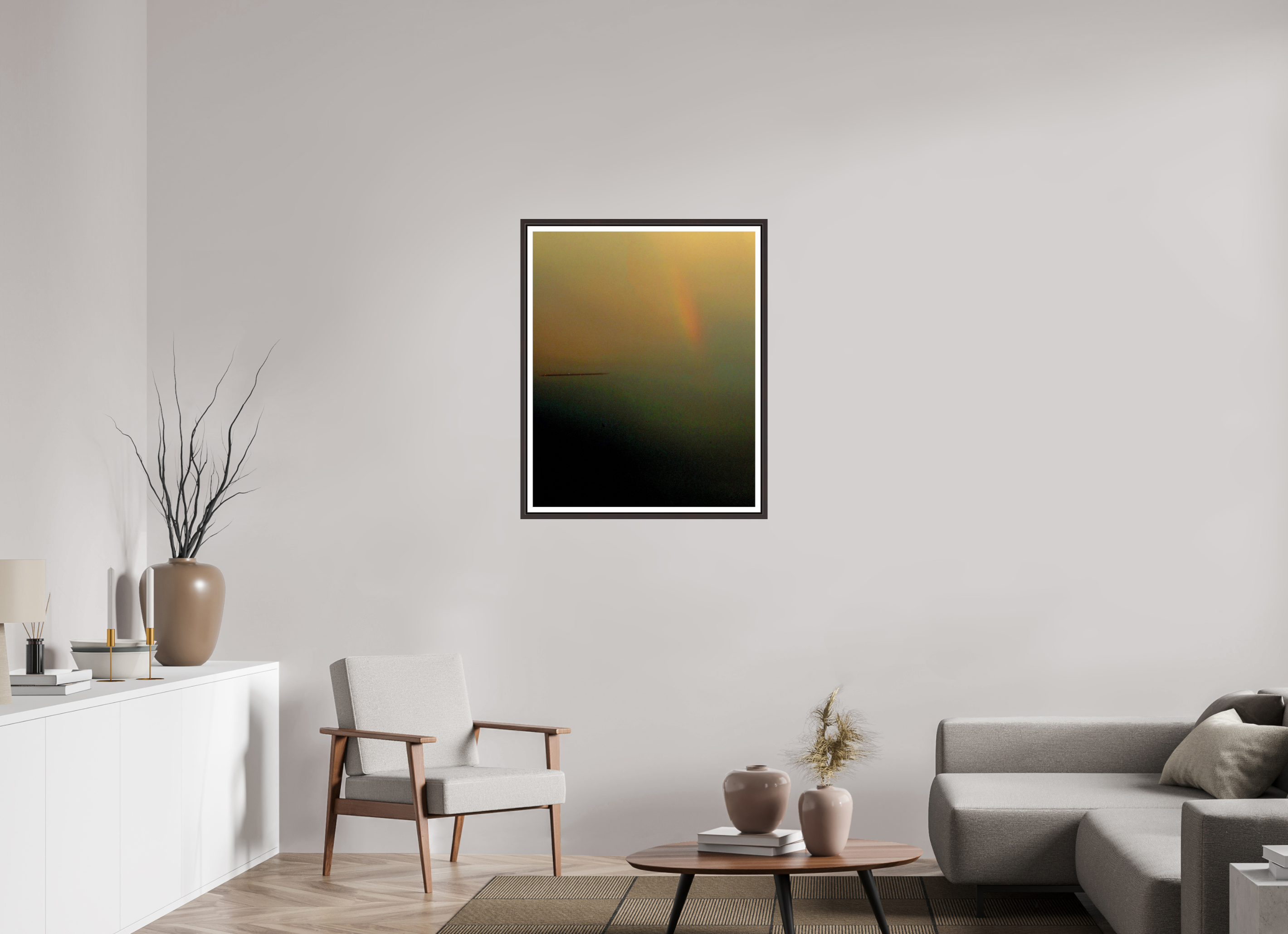 28 x 34.7″, Floater Frame (Alder Brown) Unidentified