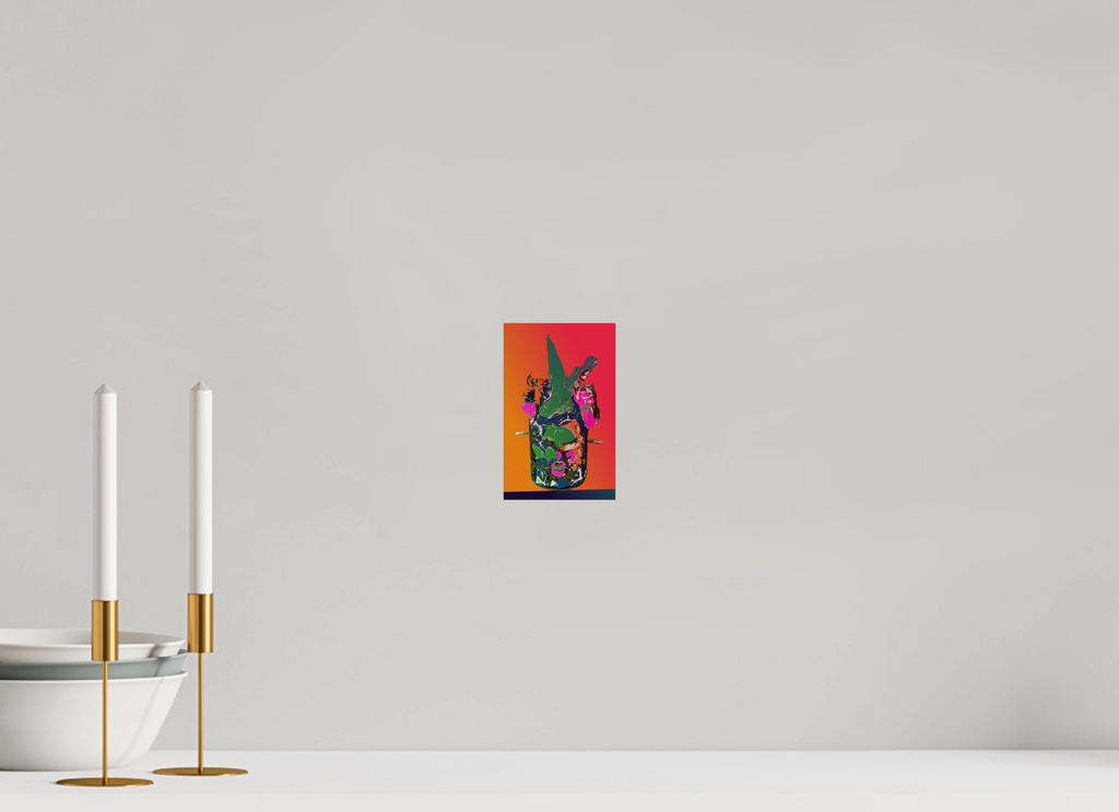4 x 6.3″, Fine Art Print Pop Vase 2