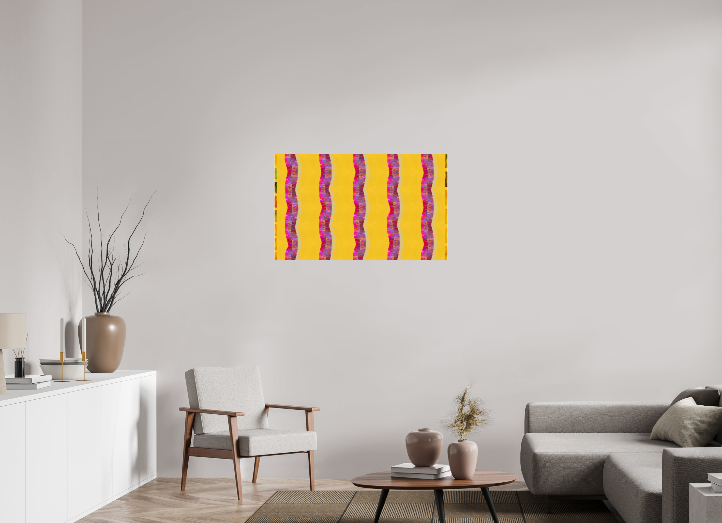 39.3 x 24″, Photo Print Under Acrylic Glass Purple Waves