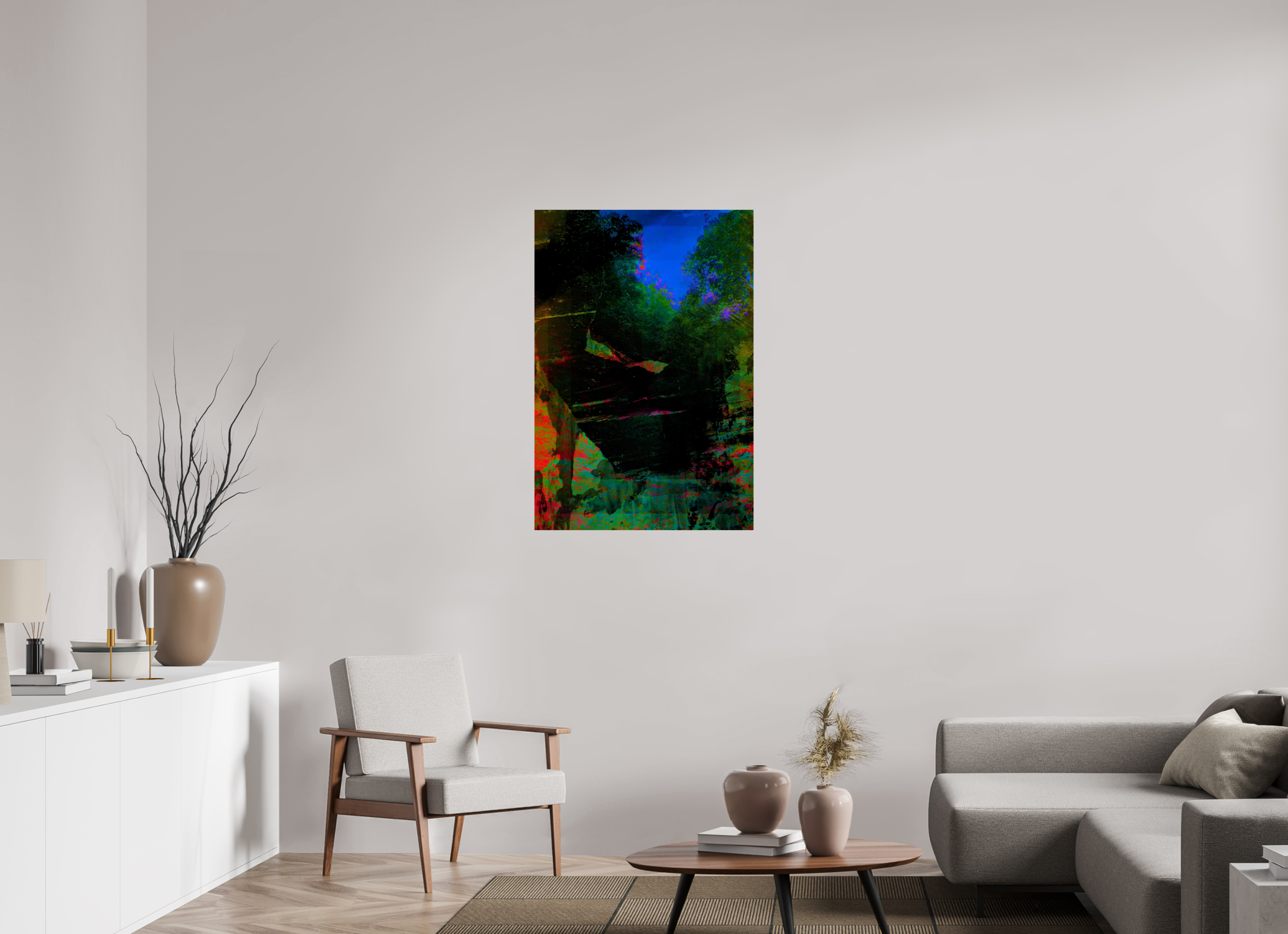 28 x 40.9″, Fine Art Print greens