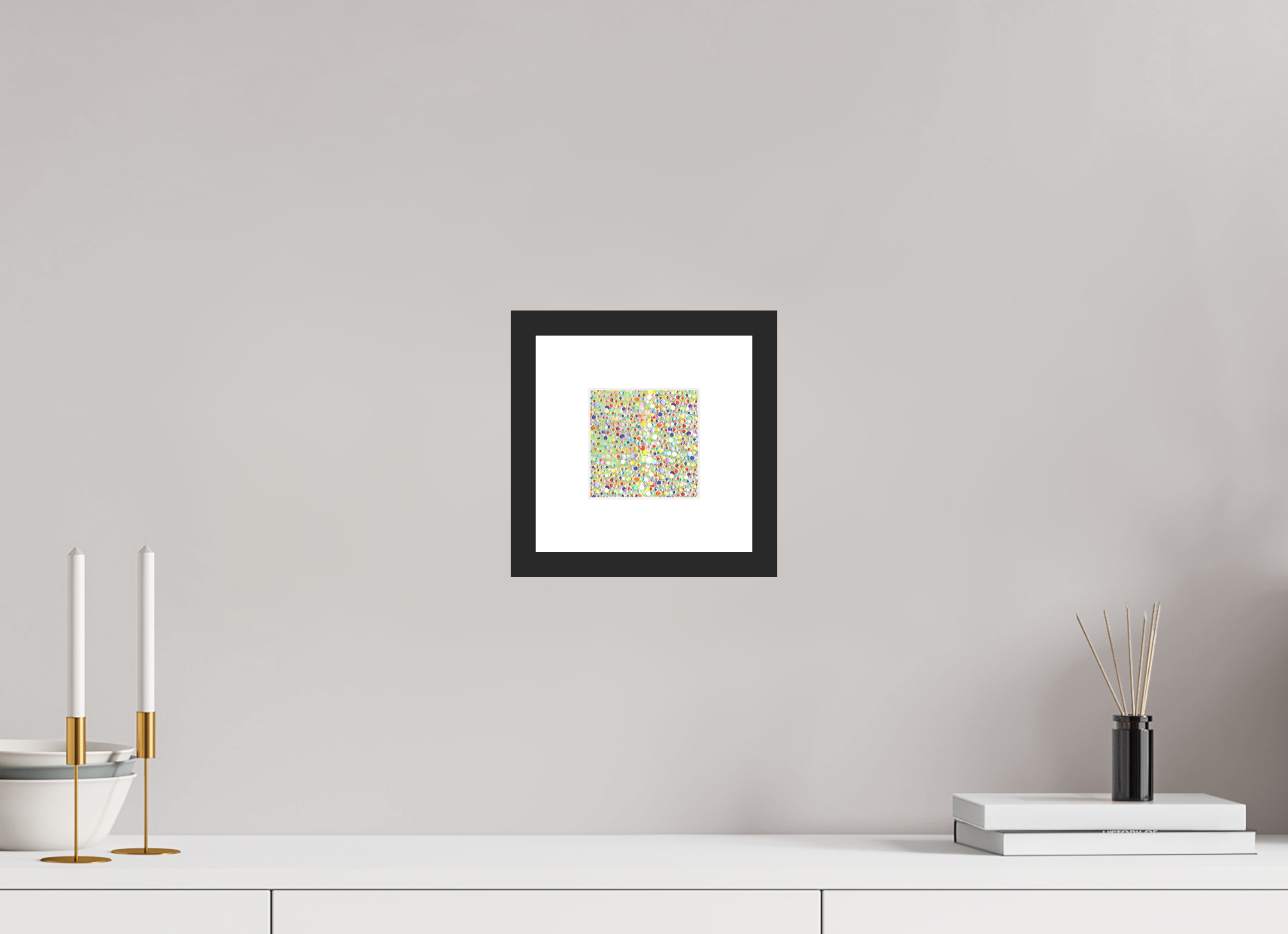 4 x 4″, Framed #1 tulips