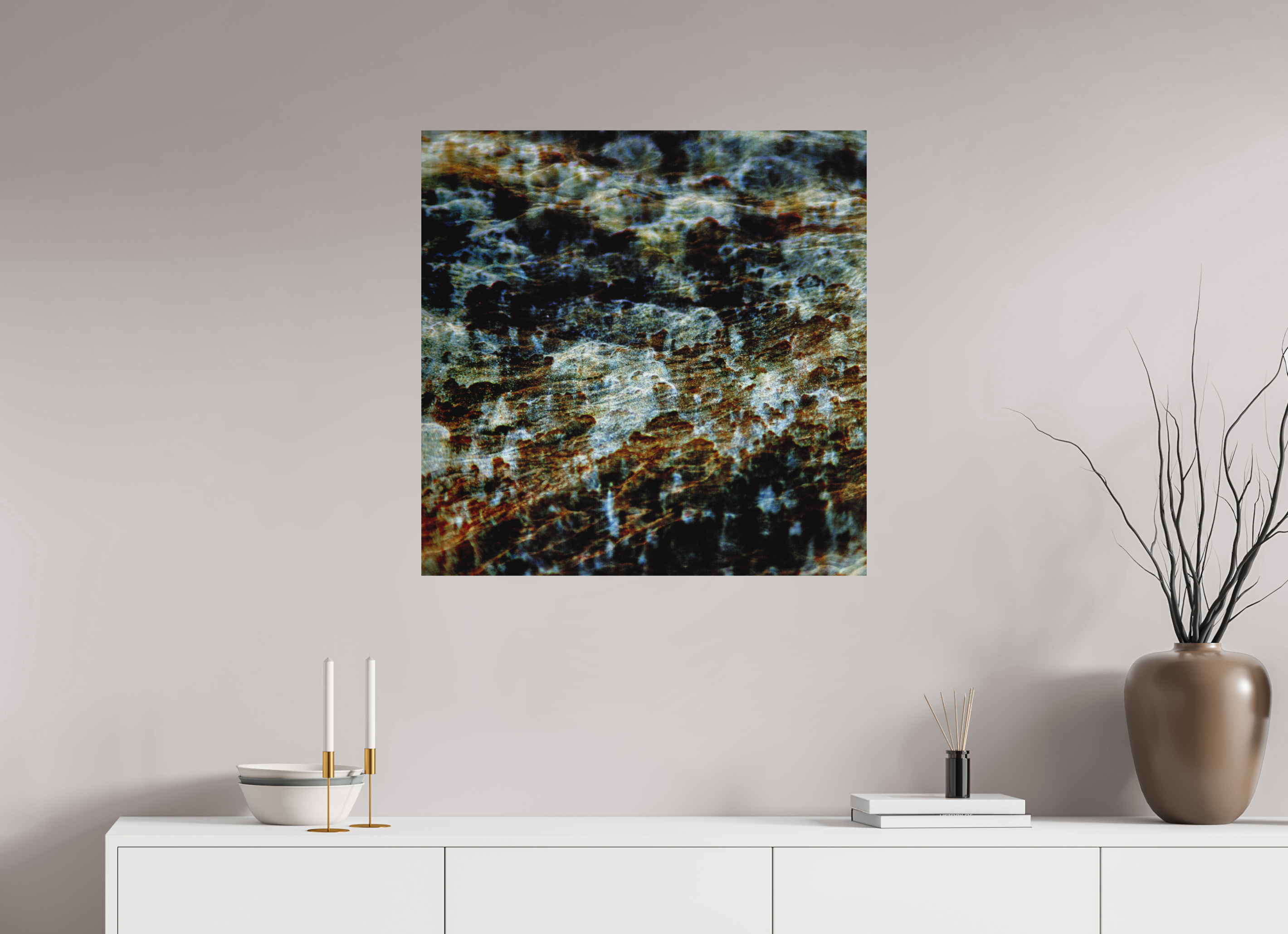 30 x 30″, Direct Print on Forex Digital Snow