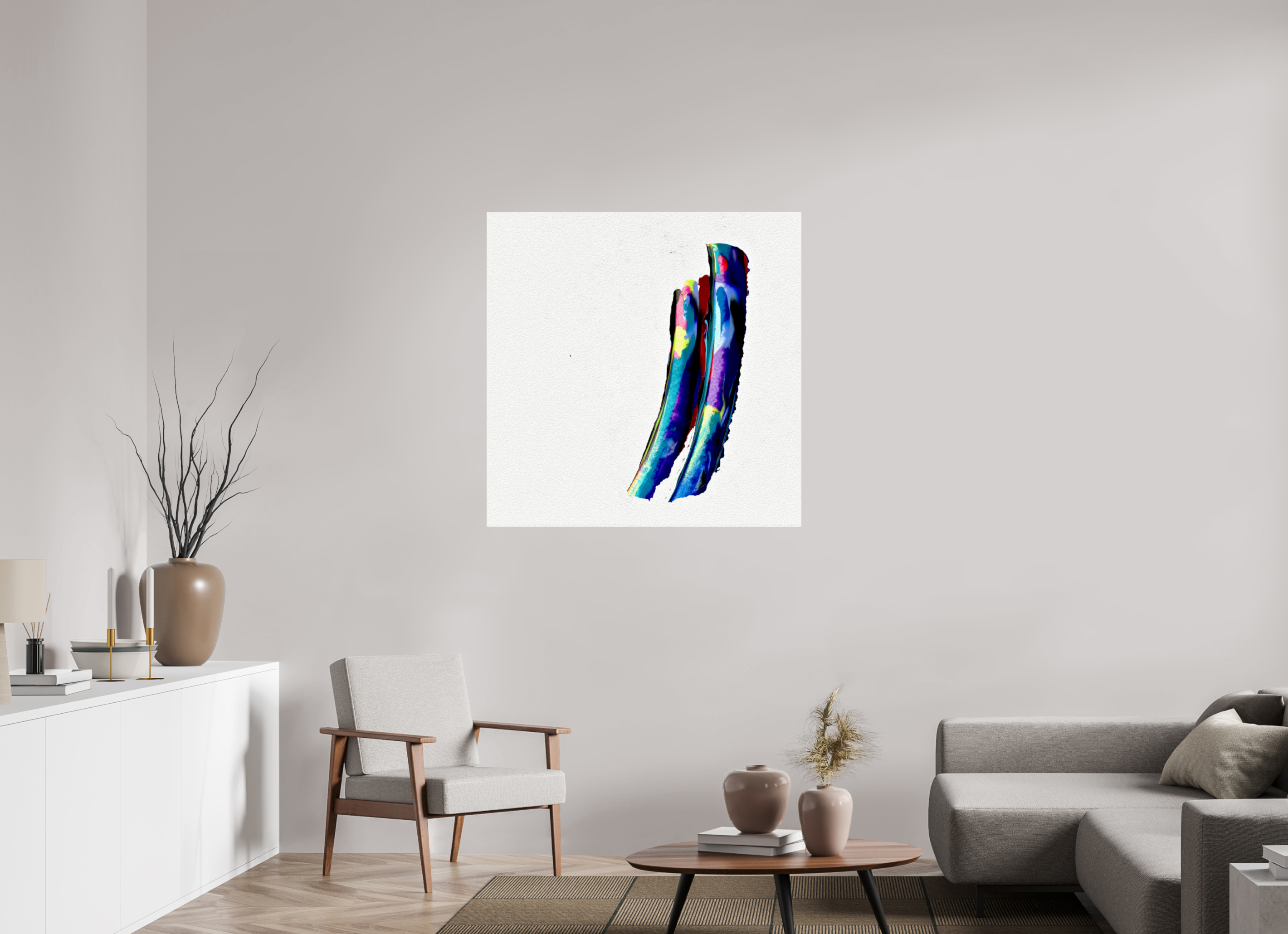 40 x 40″, Photo Print Under Acrylic Glass 2 Fish