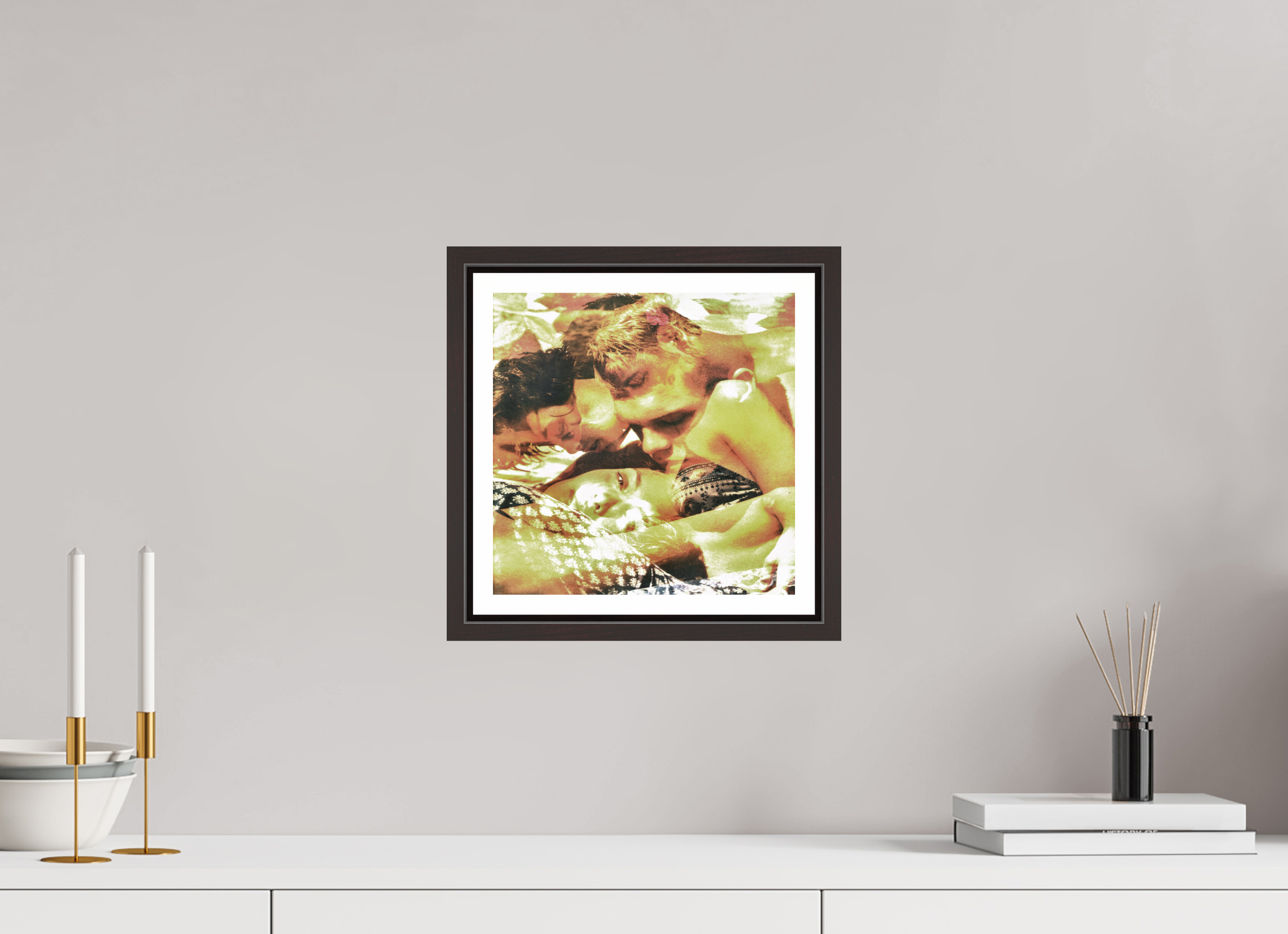10 x 10″, Floater Frame (Alder Brown) fitch
