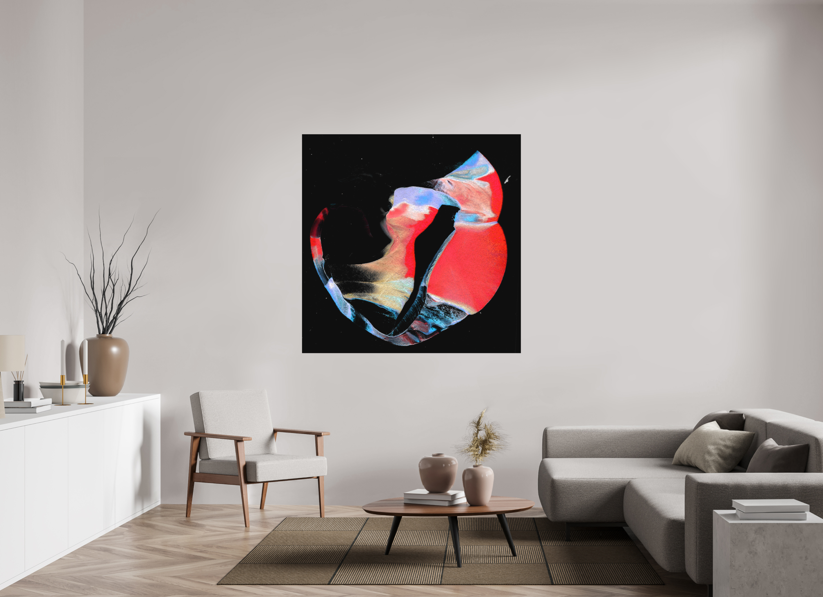 55 x 55″, Direct Print on Forex Sands Of Times