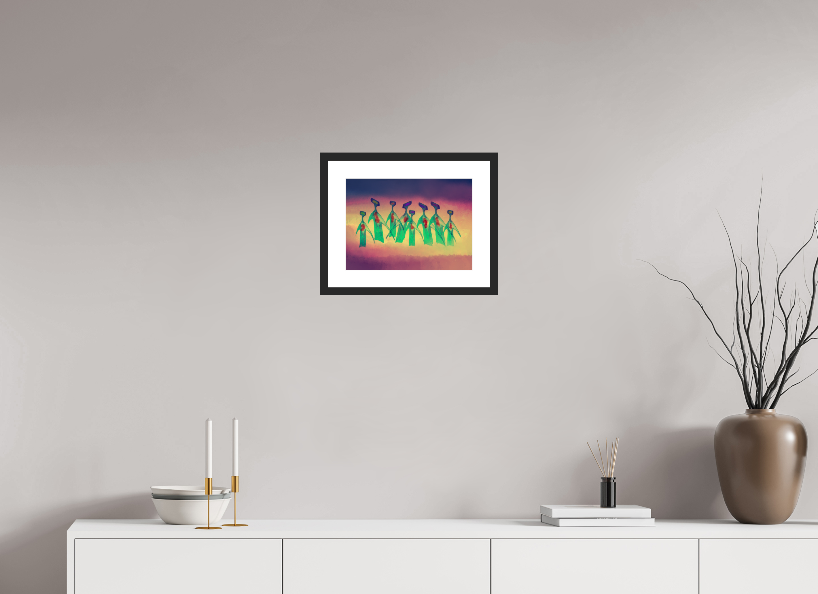 13.7 x 10″, Framed #1 awe
