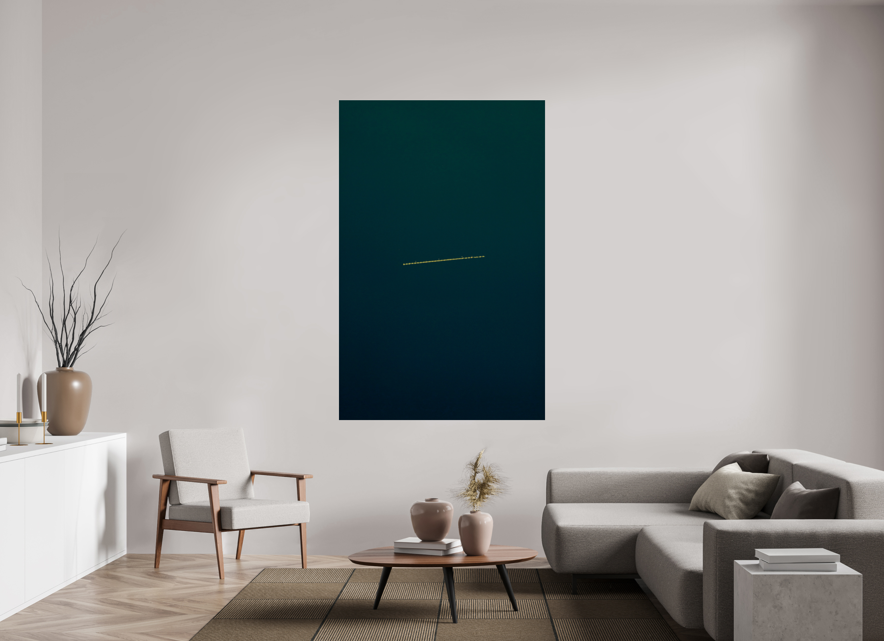47 x 73″, Photo Print Under Acrylic Glass UFO