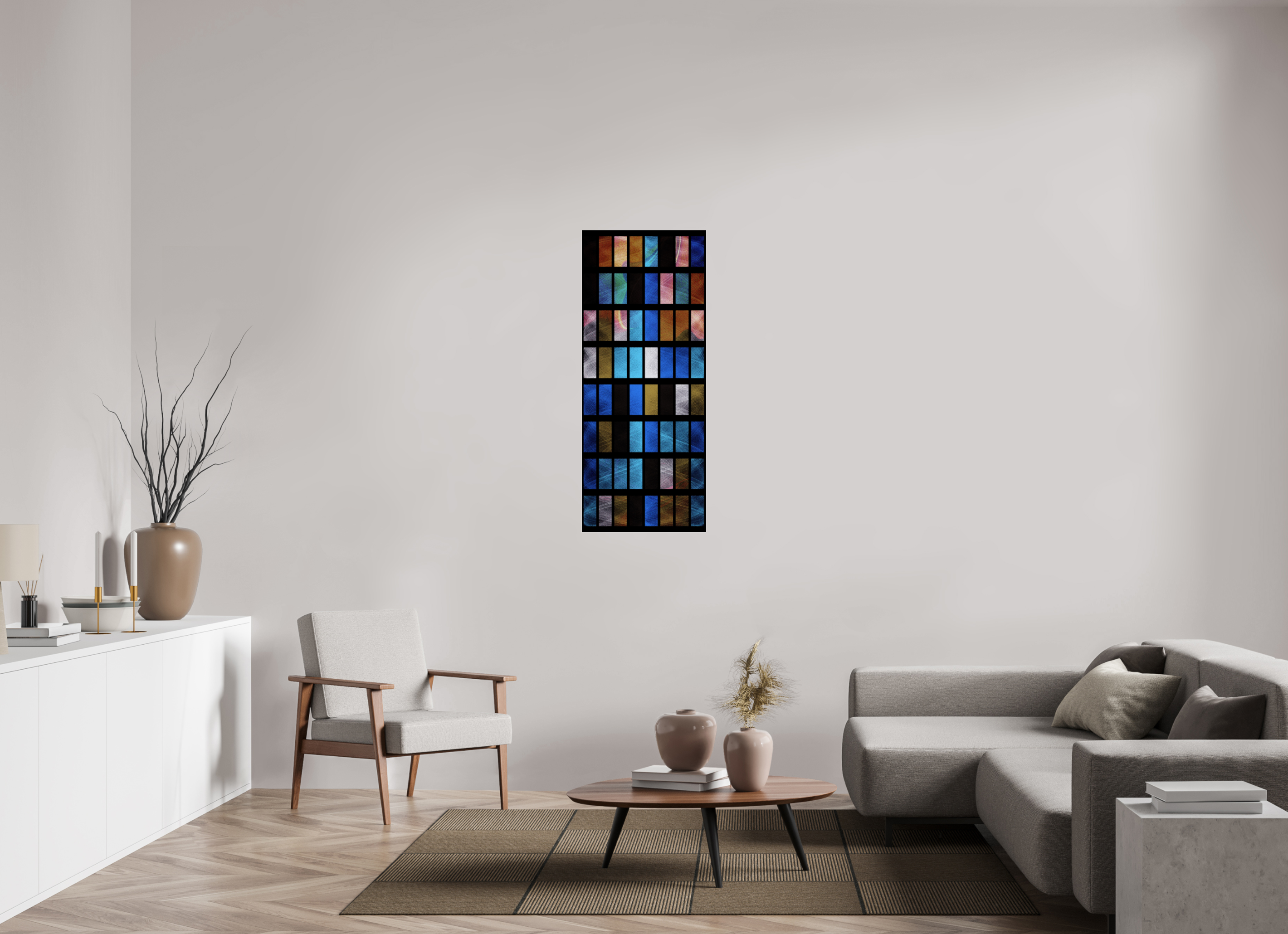 20 x 48.5″, Photo Print Under Acrylic Glass Stained Glass
