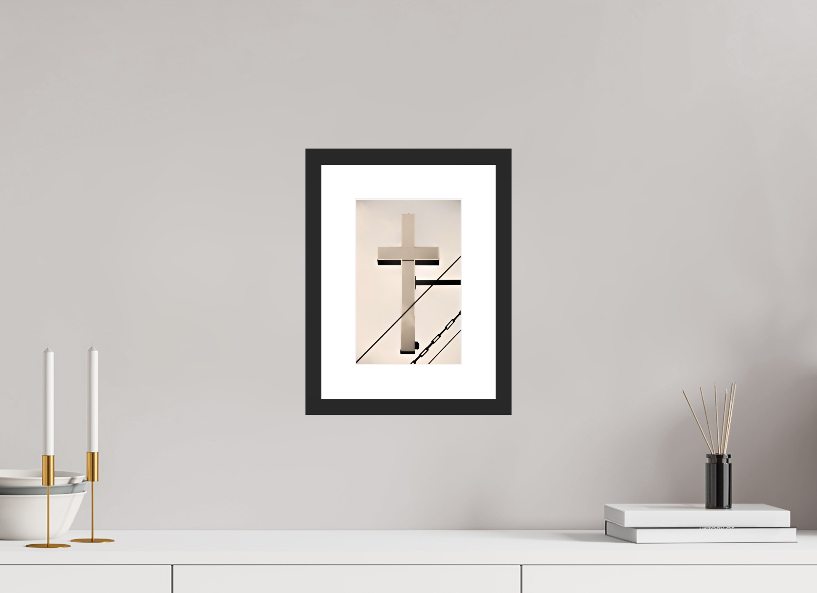 6 x 9.2″, Fuji Crystal Archive Print Framed (Black) Catholic School