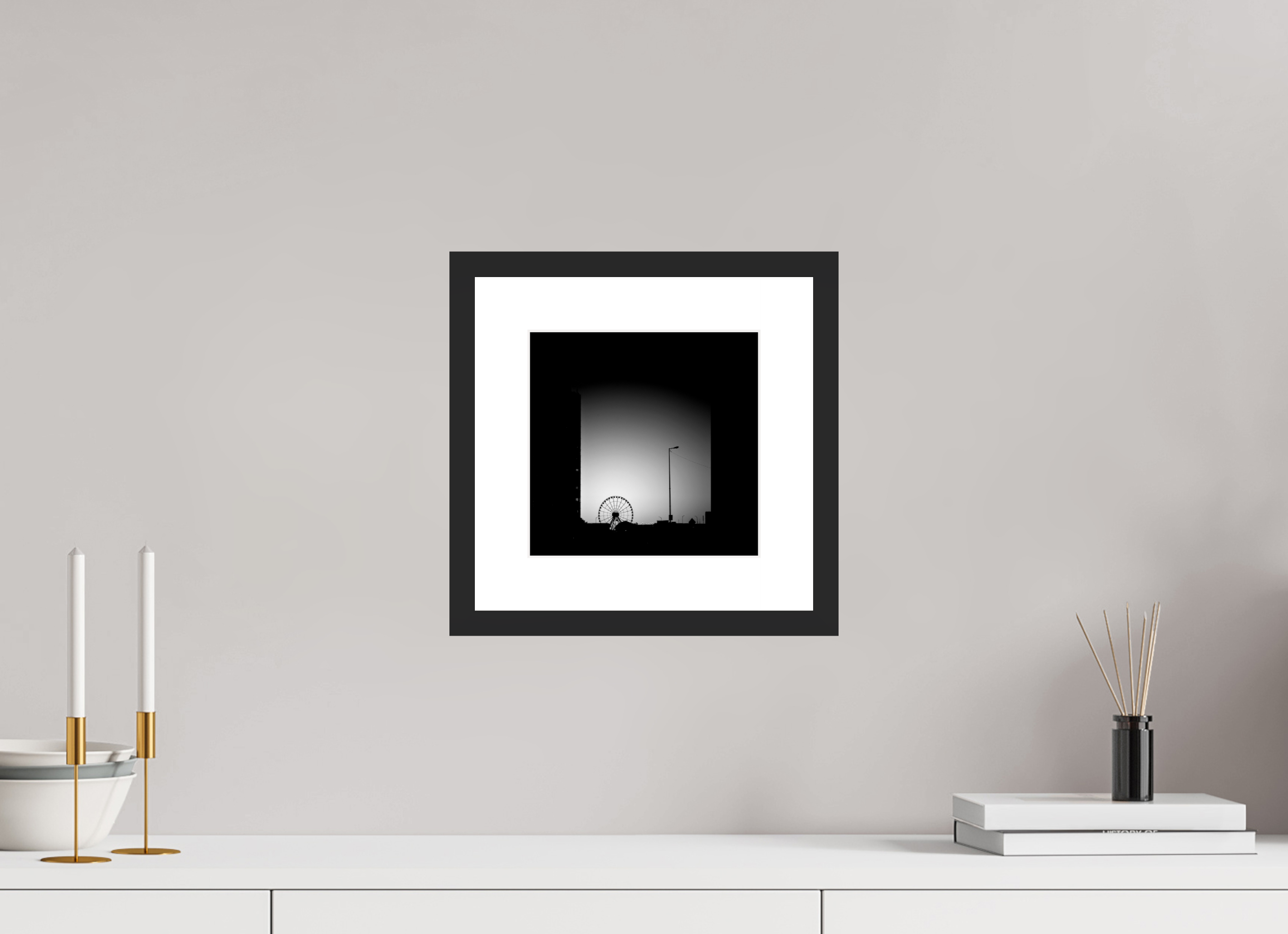 8.1 x 8″, Fuji Crystal Archive Print Framed (Black) Navy Pier