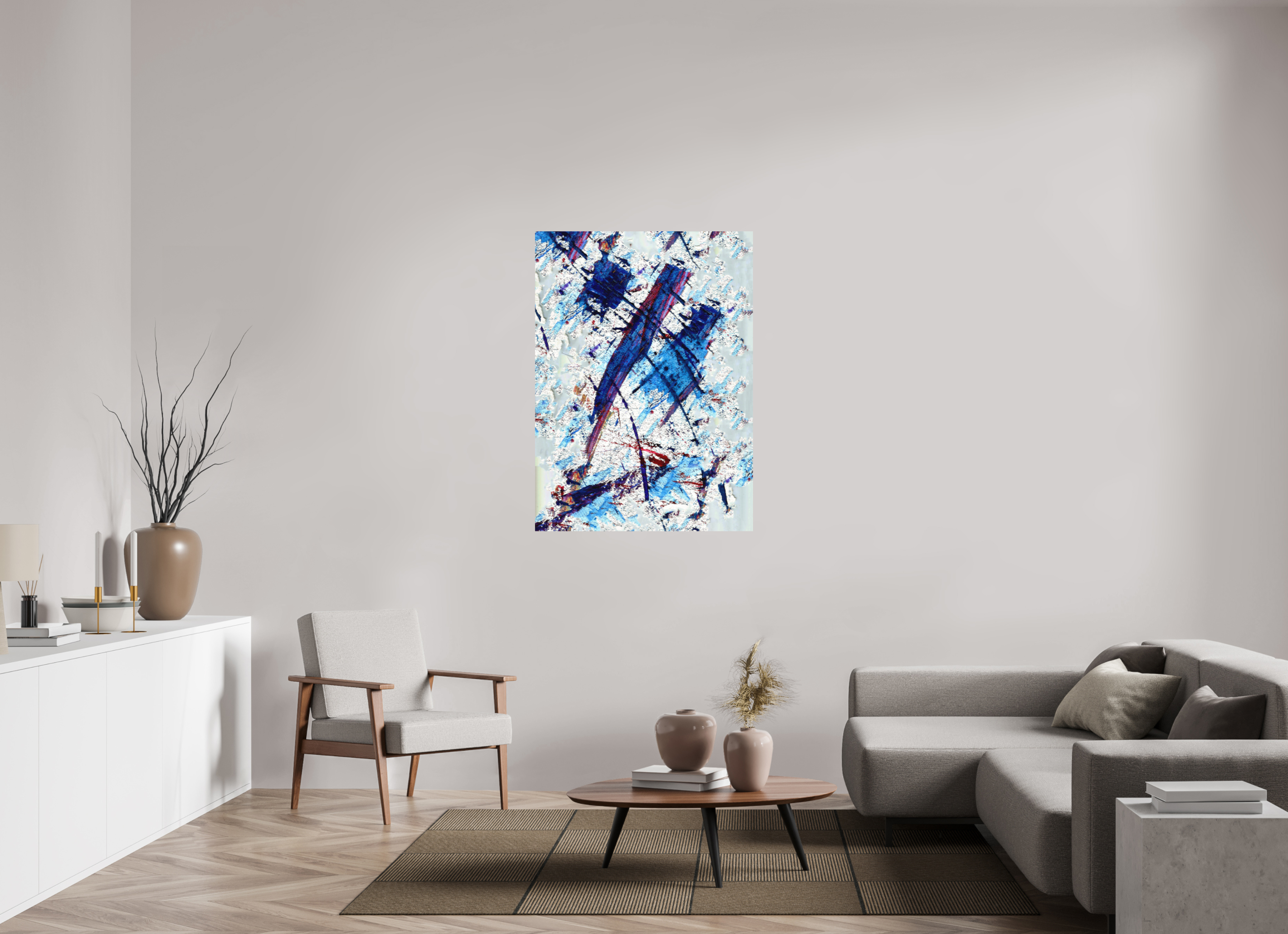 35 x 48.1″, Direct Print on Forex Blue Note