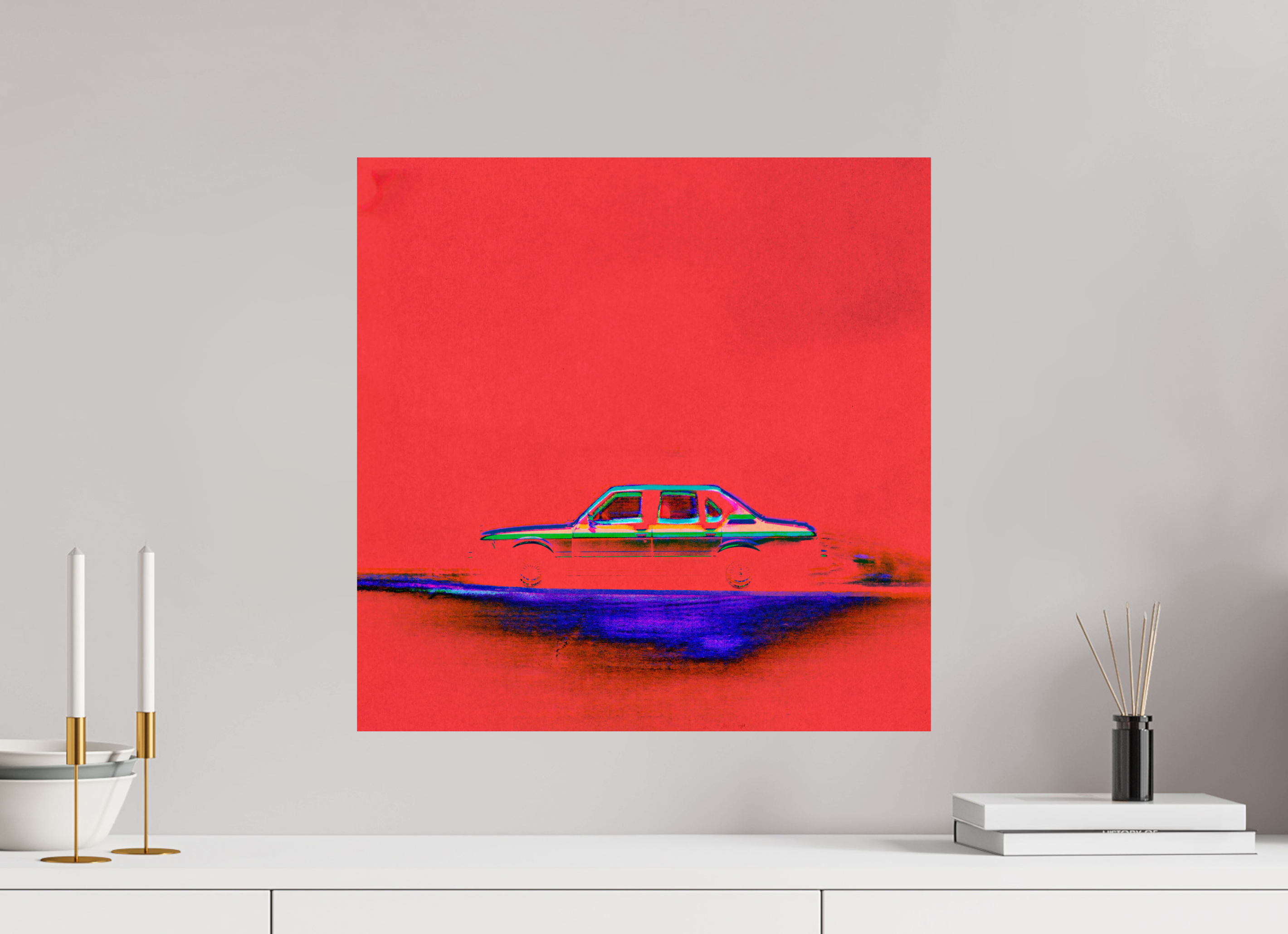 20 x 20″, Fine Art Print Street Parking