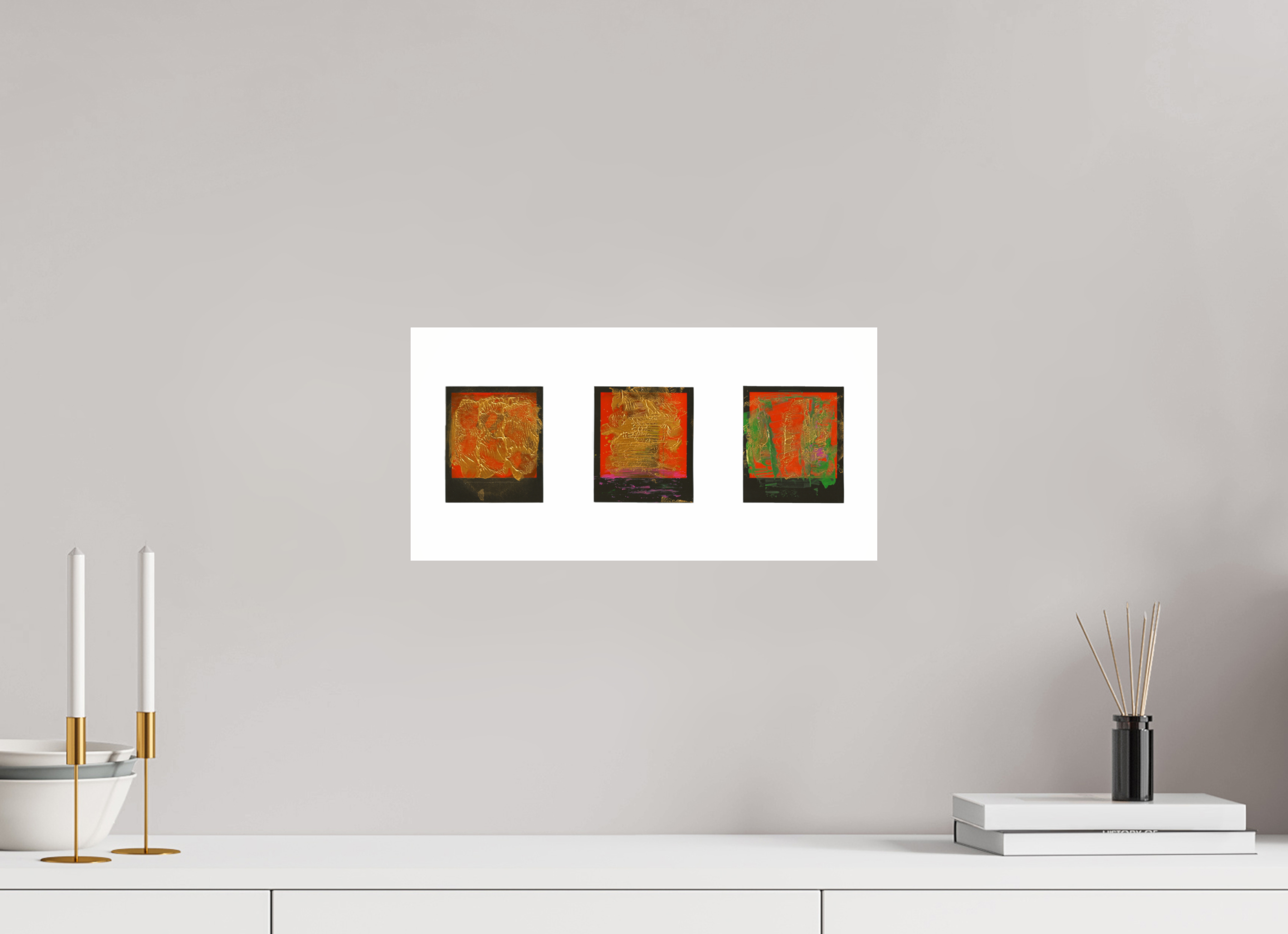 16 x 8″, Photo Print Under Acrylic Glass Polaroids