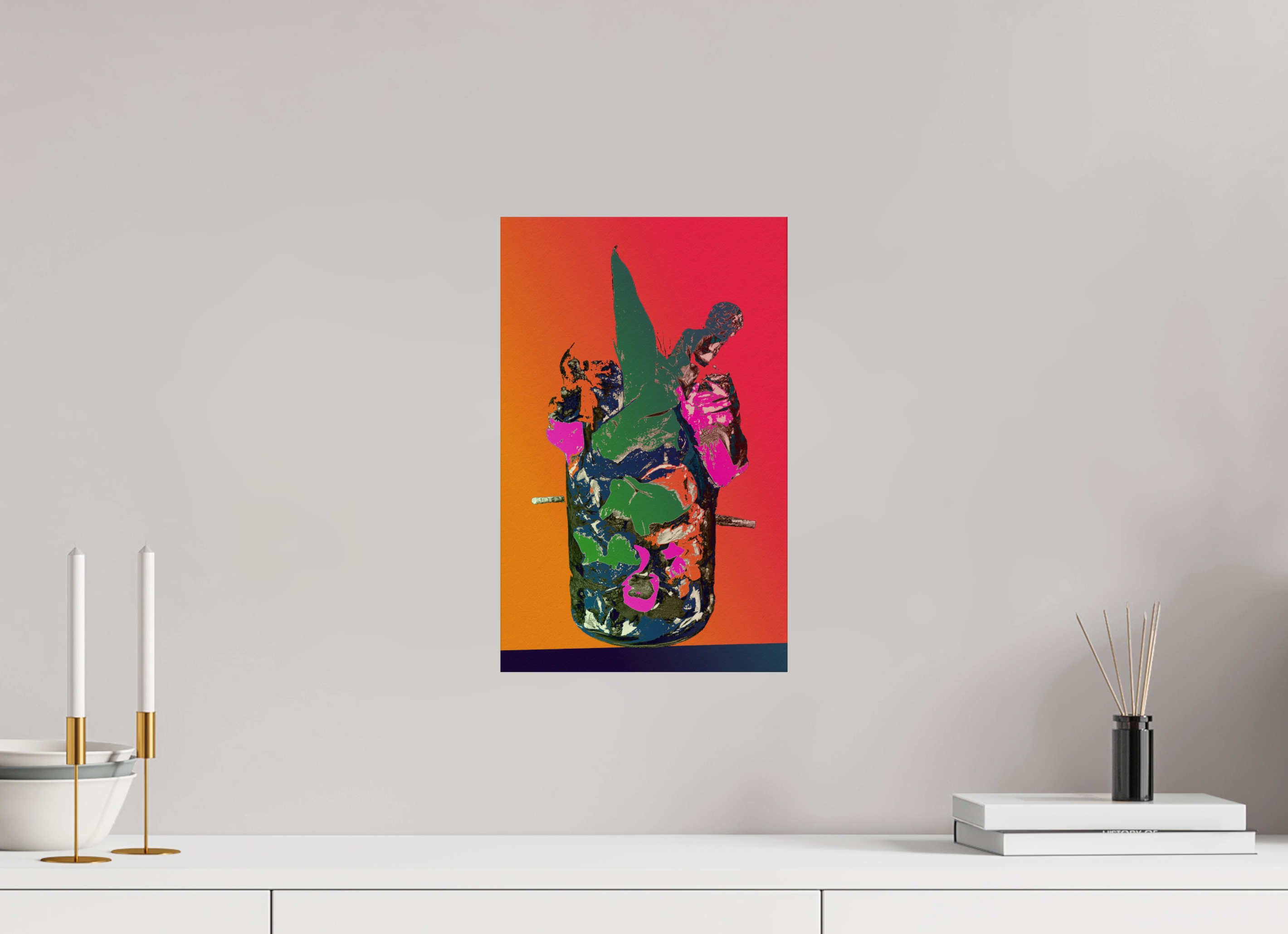 10 x 15.9″, Fine Art Print Pop Vase 2