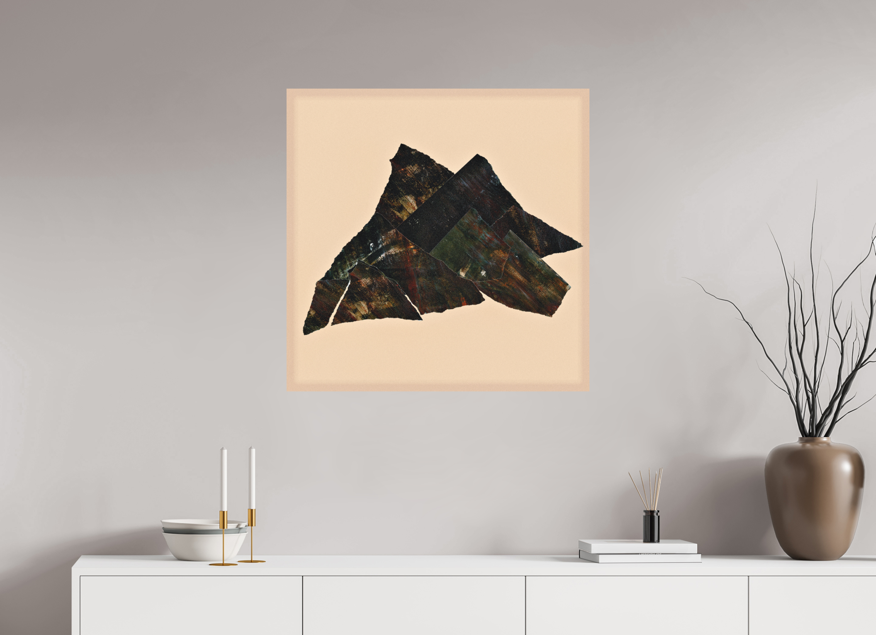 30 x 30″, Aluminum Dibond Mountain