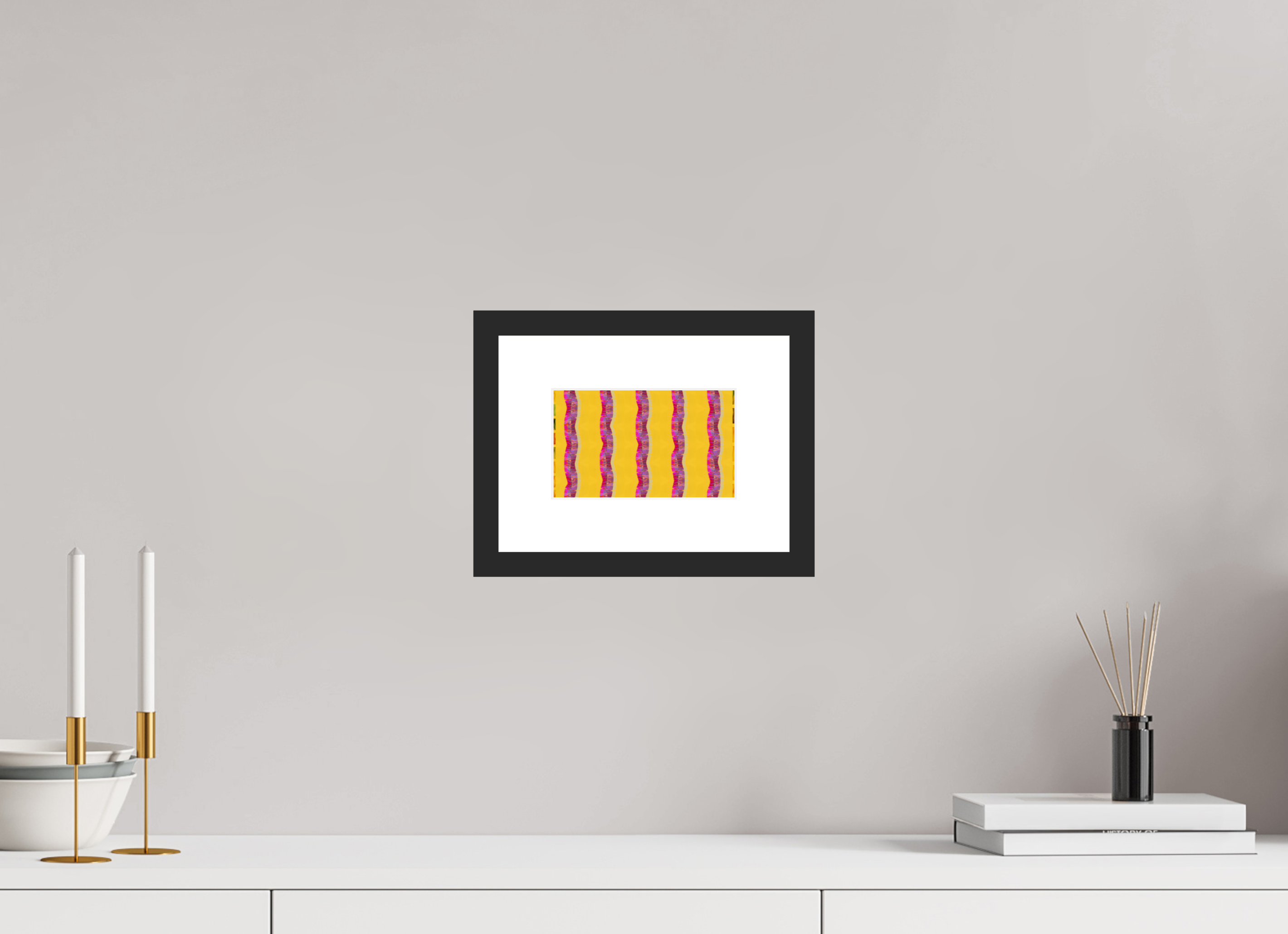 6.5 x 4″, Fuji Crystal Archive Print Framed (Black) Purple Waves