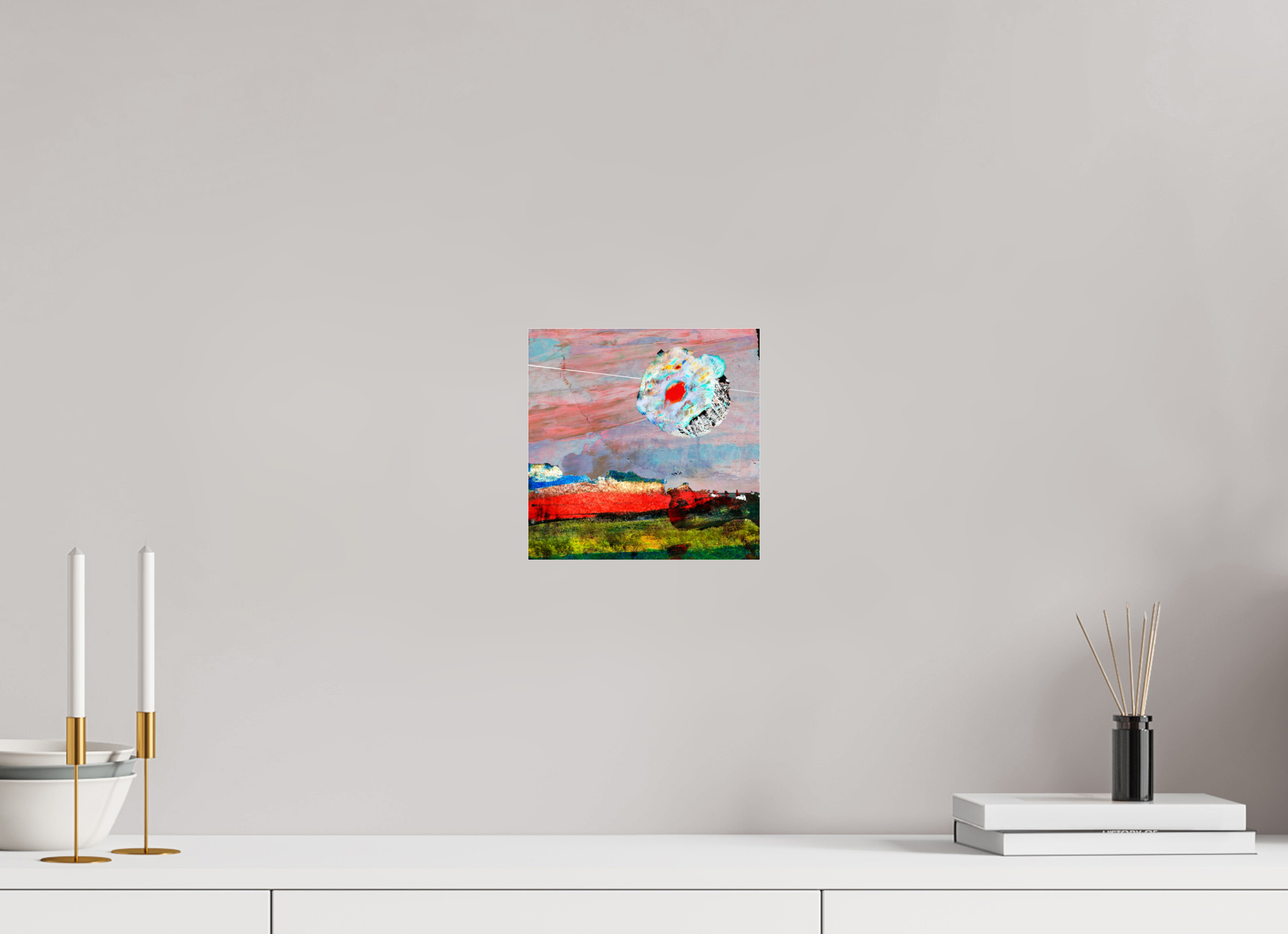 8 x 8″, Photo Print Under Acrylic Glass Moon Desert