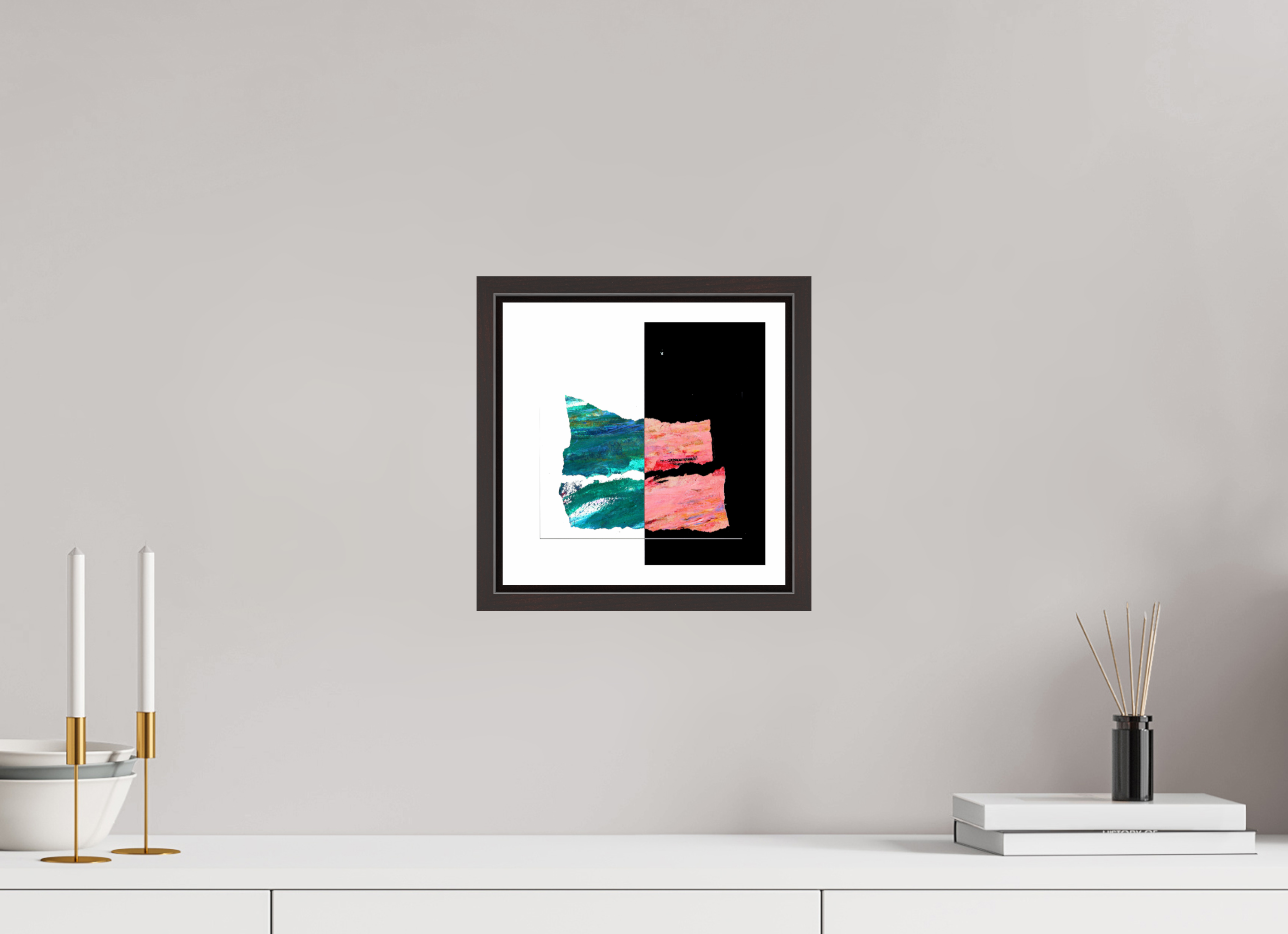 8 x 8″, Floater Frame (Alder Brown) Two Sides